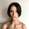 Jet Black Human Hair Wig For Women Lace Front Wig 13X6