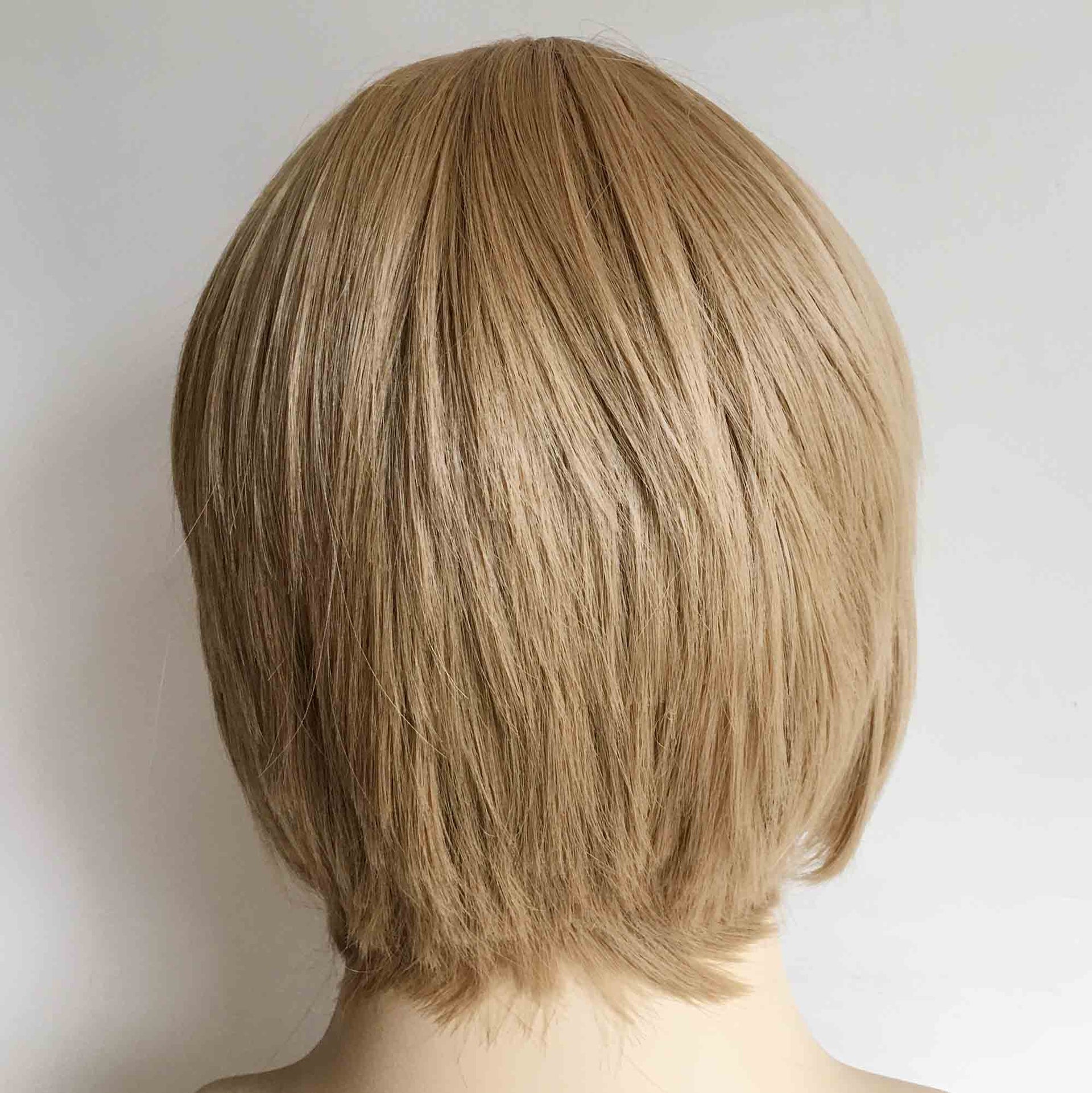 nevermindyrhead Men Ash Brown Mod Style Short Straight Hair Soft Long Bangs Wig