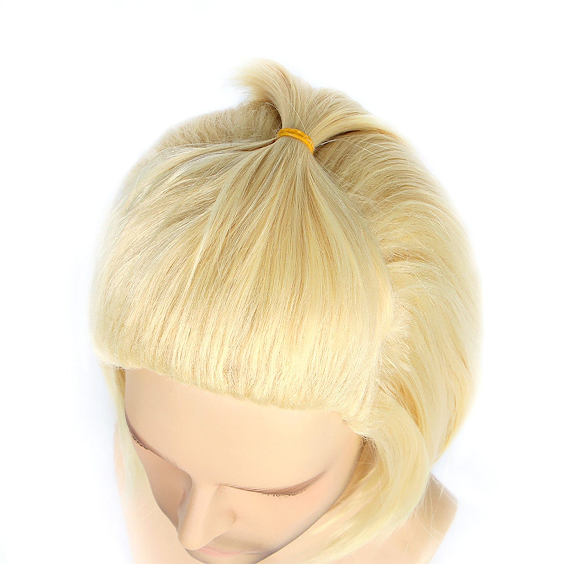 nevermindyrhead Men Blonde Short Straight Slicked Back Style Cosplay Wig