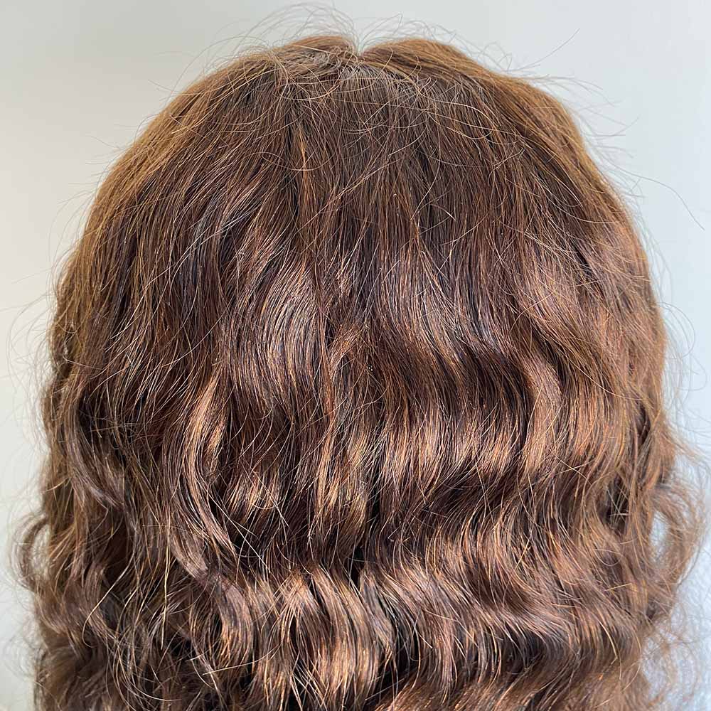 nevermindyrhead Men Human Hair Wig Dark Brown 13X6 Lace Front Curly Long Middle Part Cosplay Realistic