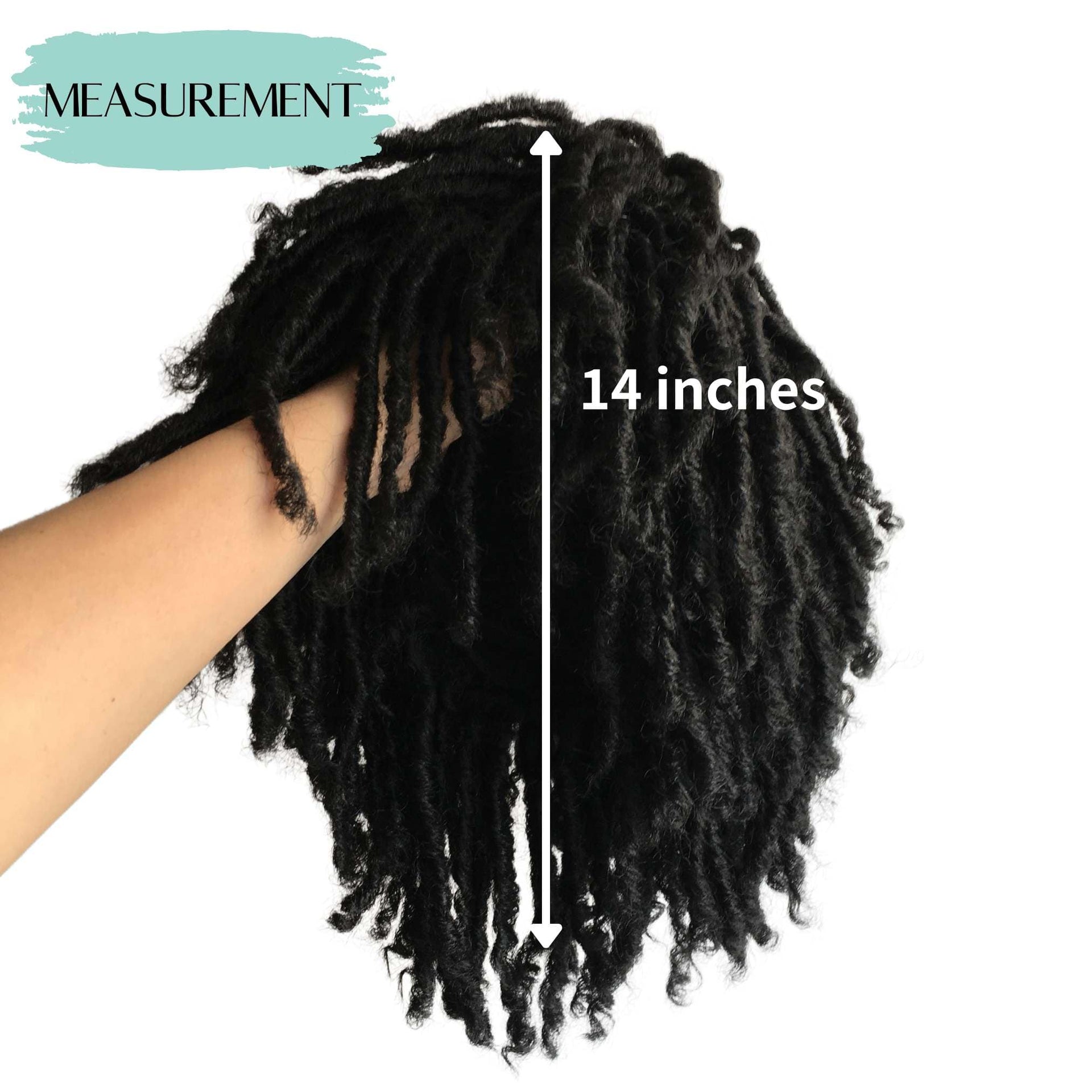 nevermindyrhead Short Dreadlocks Men Wig Afro Bob Crochet Twist Hair Synthetic Black Faux Locs Braids