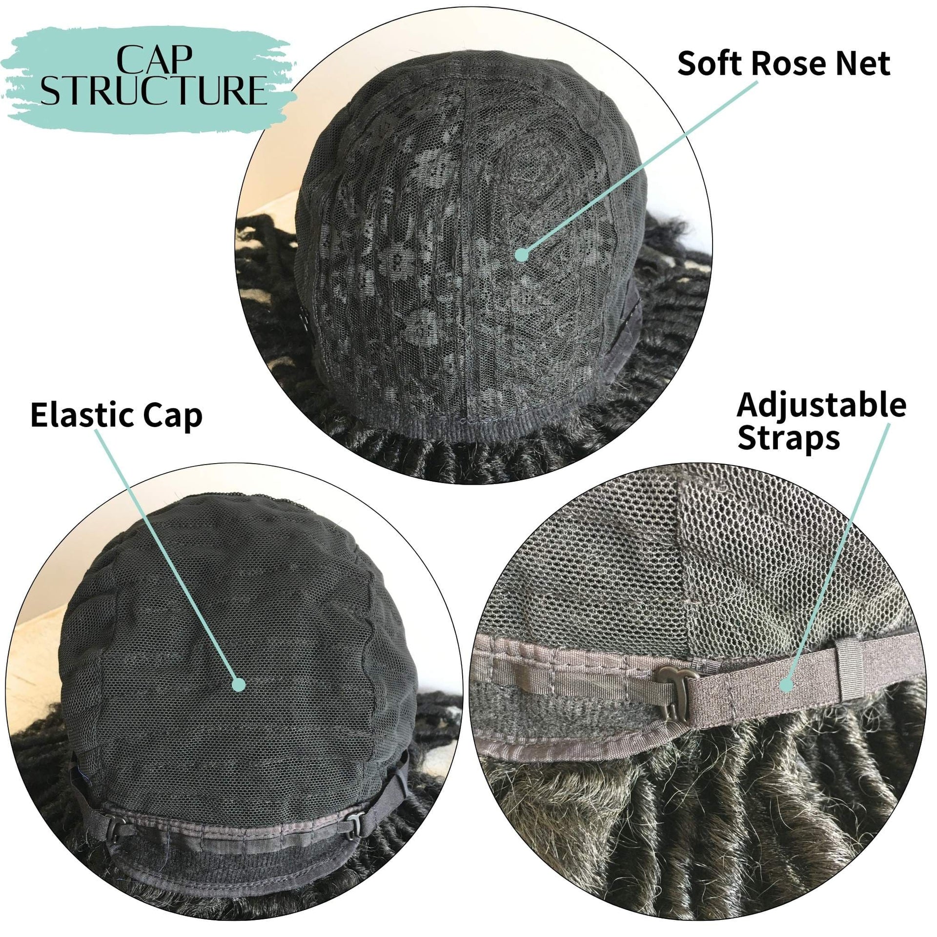 nevermindyrhead Short Dreadlocks Men Wig Afro Bob Crochet Twist Hair Synthetic Black Faux Locs Braids