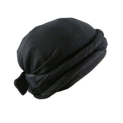 Turban for Men Twist Head Wraps Durag Satin Lined Unisex Scarf Tie Wave Cap With Velcro 6 Colors