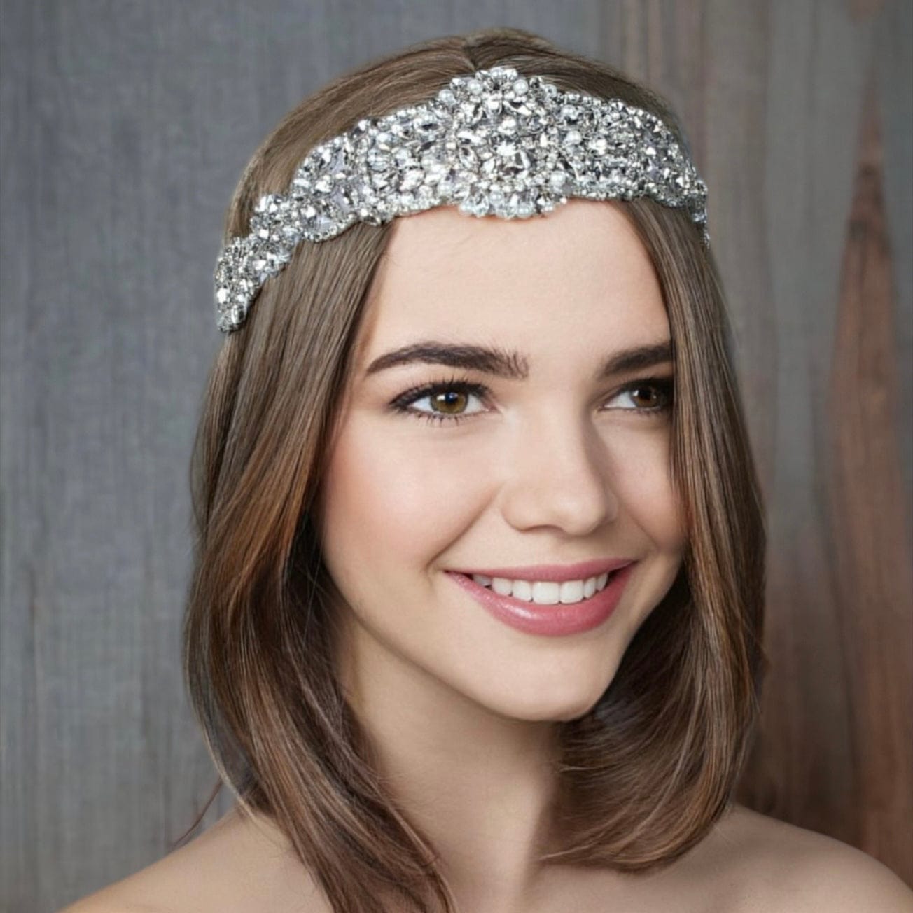 nevermindyrhead Wedding Headband Chain Head Jewelry Floral Hair Pieces Crystal Rhinestones Bling Chains Festival Halloween Costume Bridal Hair Accessories For Women Girls C
