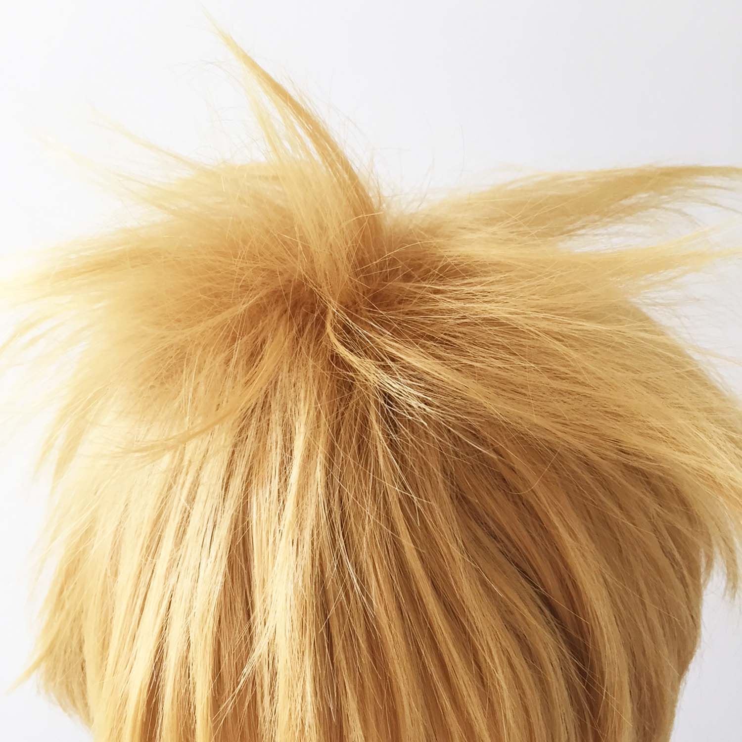 nevermindyrhead Men Blonde Short Straight Fringe Bangs Cosplay Wig
