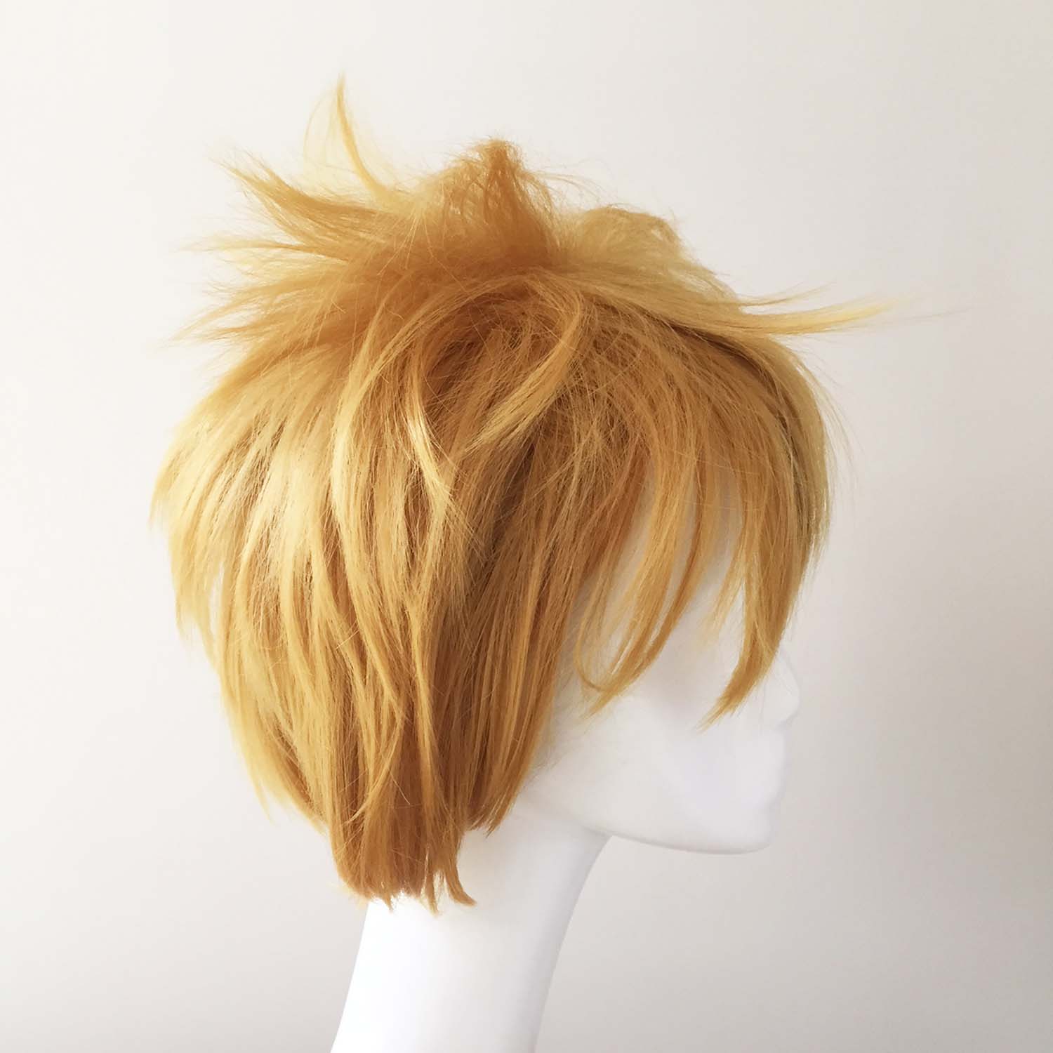 nevermindyrhead Men Blonde Short Straight Fringe Bangs Cosplay Wig