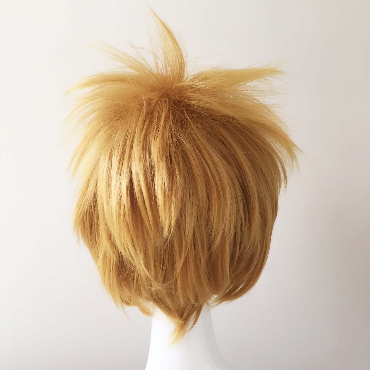 nevermindyrhead Men Blonde Short Straight Fringe Bangs Cosplay Wig