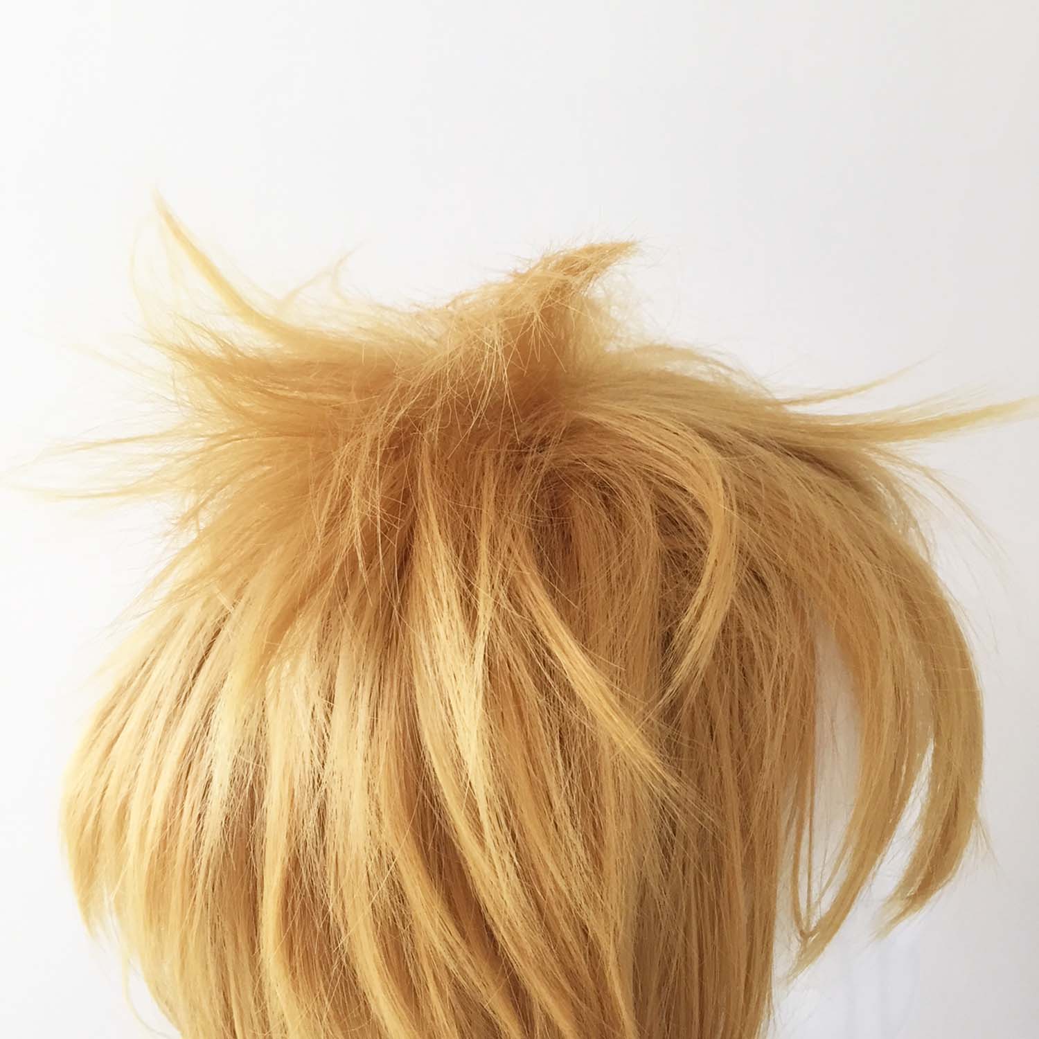 nevermindyrhead Men Blonde Short Straight Fringe Bangs Cosplay Wig