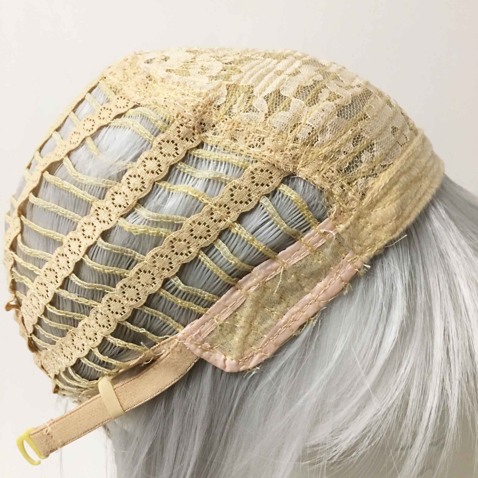 nevermindyrhead Men Silver Grey Short Straight Fringe Bangs Cosplay Wig