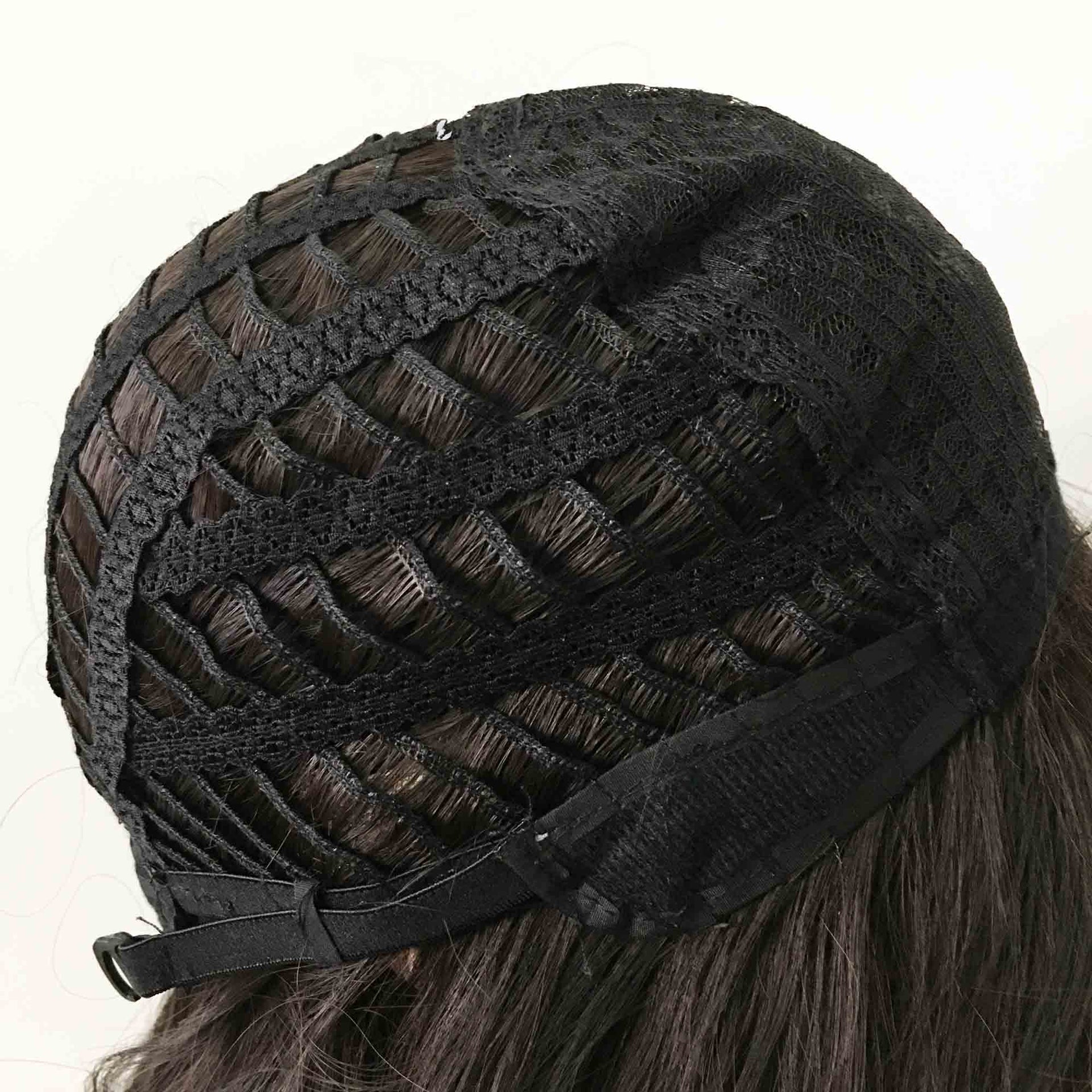 nevermindyrhead Women Black Long Curly Fringe Bangs Choppy Wig