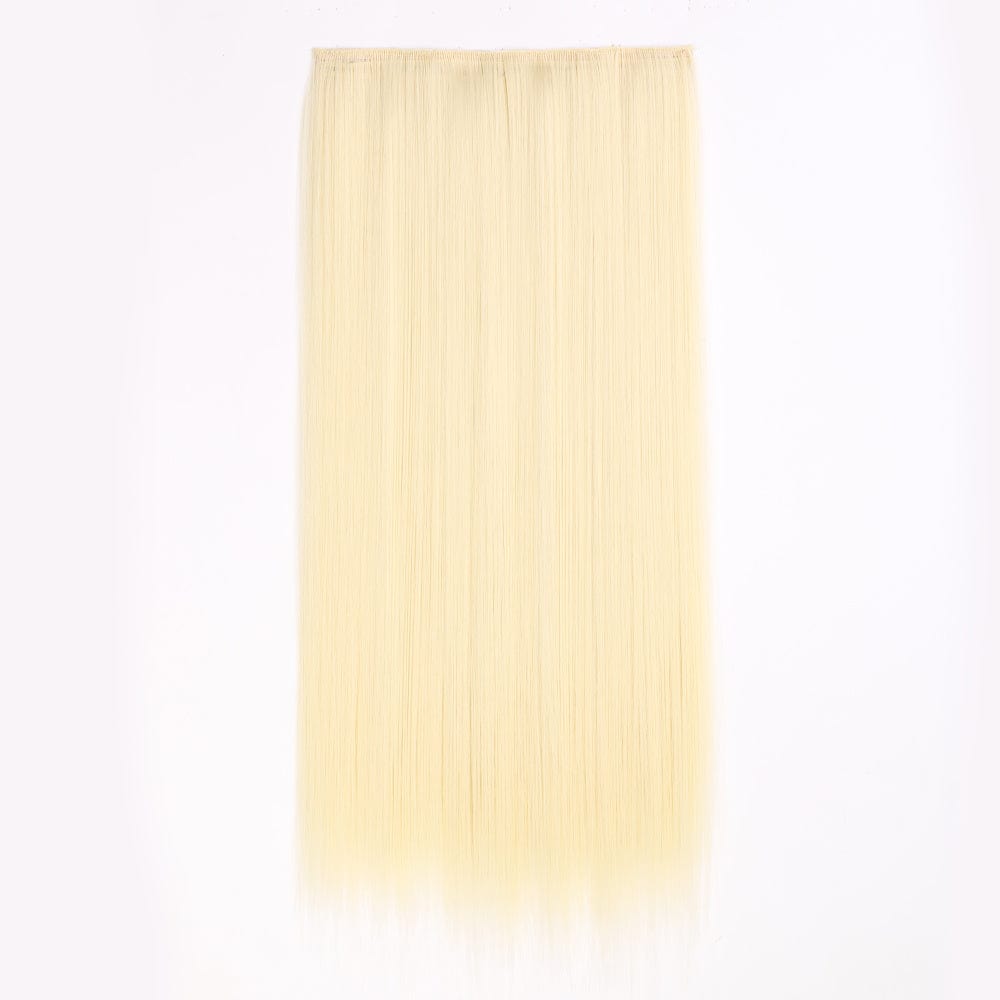 nevermindyrhead Women Clip In 3/4 Full Head Long Straight Synthetic Hair Extensions 5 Clips 24