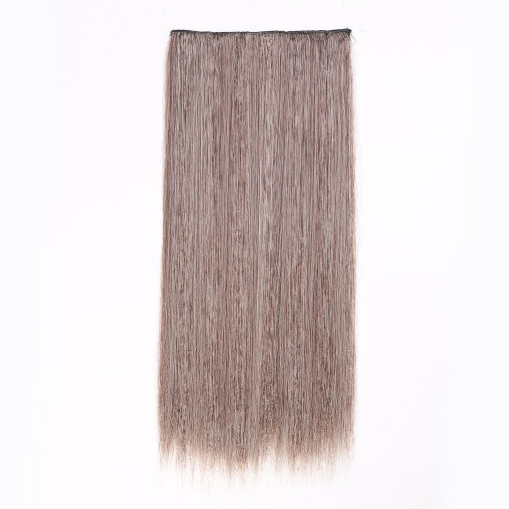 nevermindyrhead Women Clip In 3/4 Full Head Long Straight Synthetic Hair Extensions 5 Clips 24