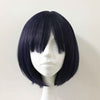 Women Navy Short Straight Bob Fringe Bangs Cosplay Wig