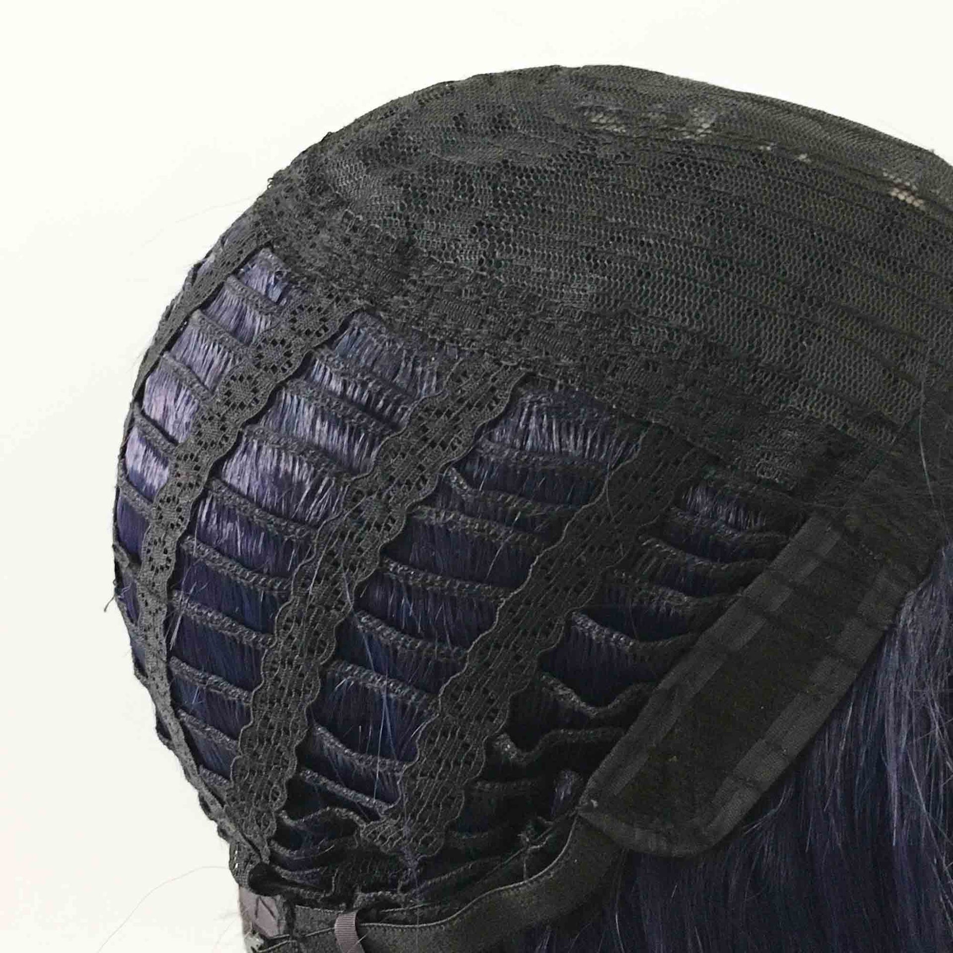 nevermindyrhead Women Navy Short Straight Bob Fringe Bangs Cosplay Wig