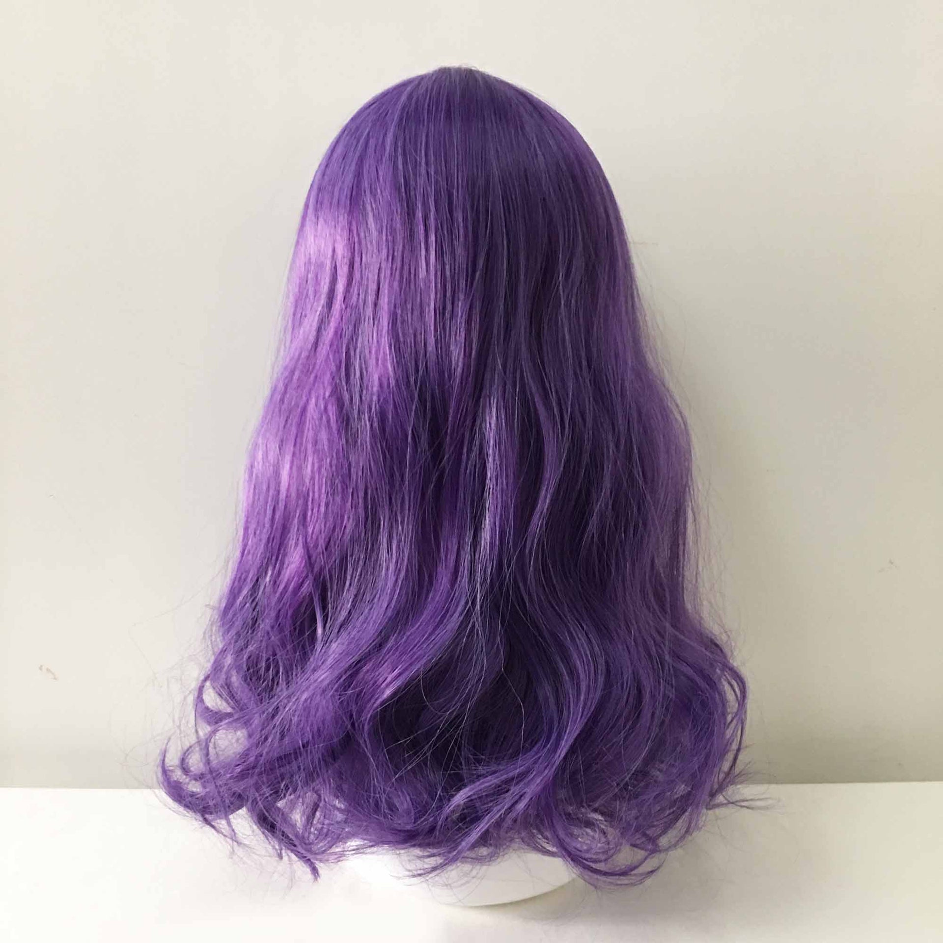 nevermindyrhead Women Purple Long Wavy Middle Part Cosplay Wig