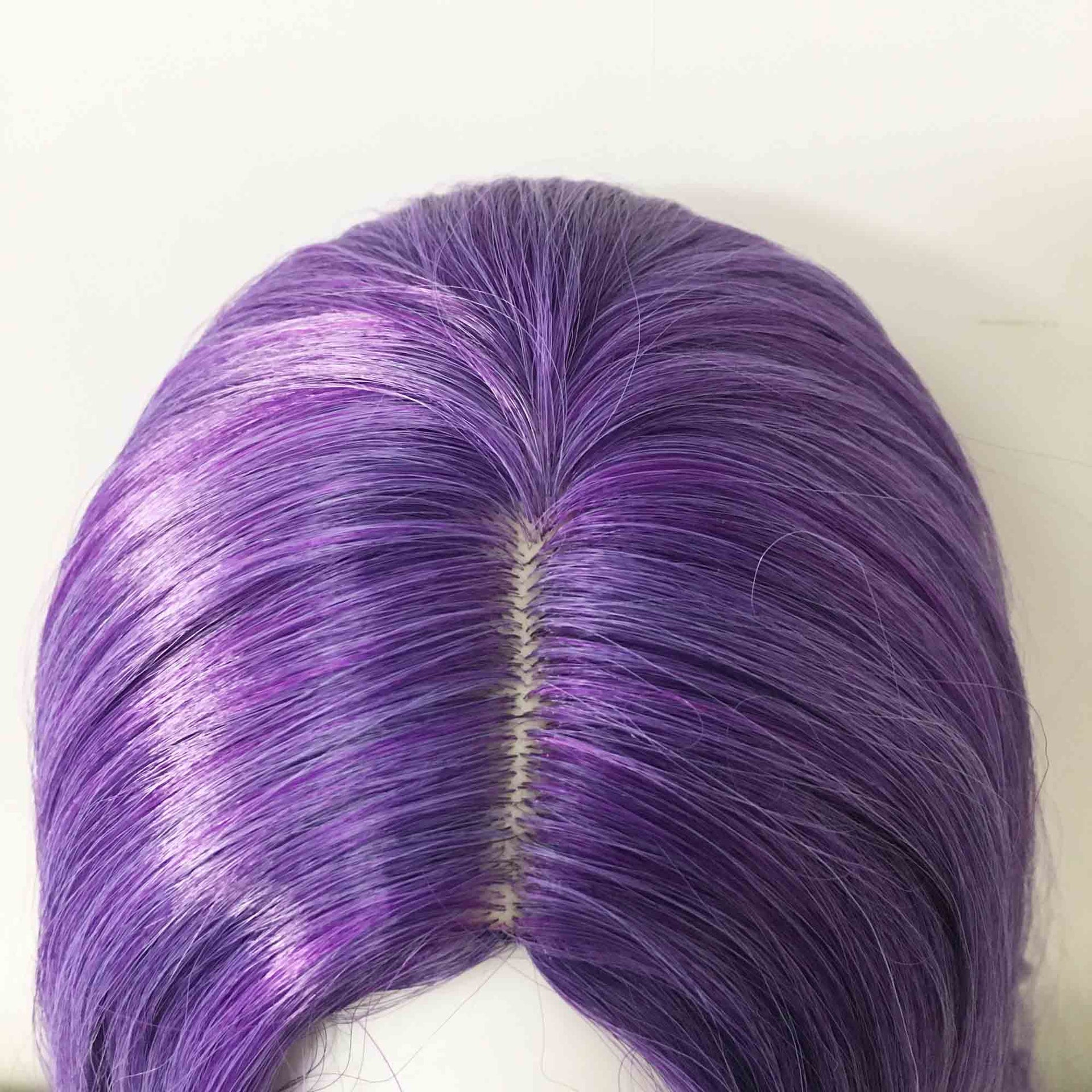 nevermindyrhead Women Purple Long Wavy Middle Part Cosplay Wig