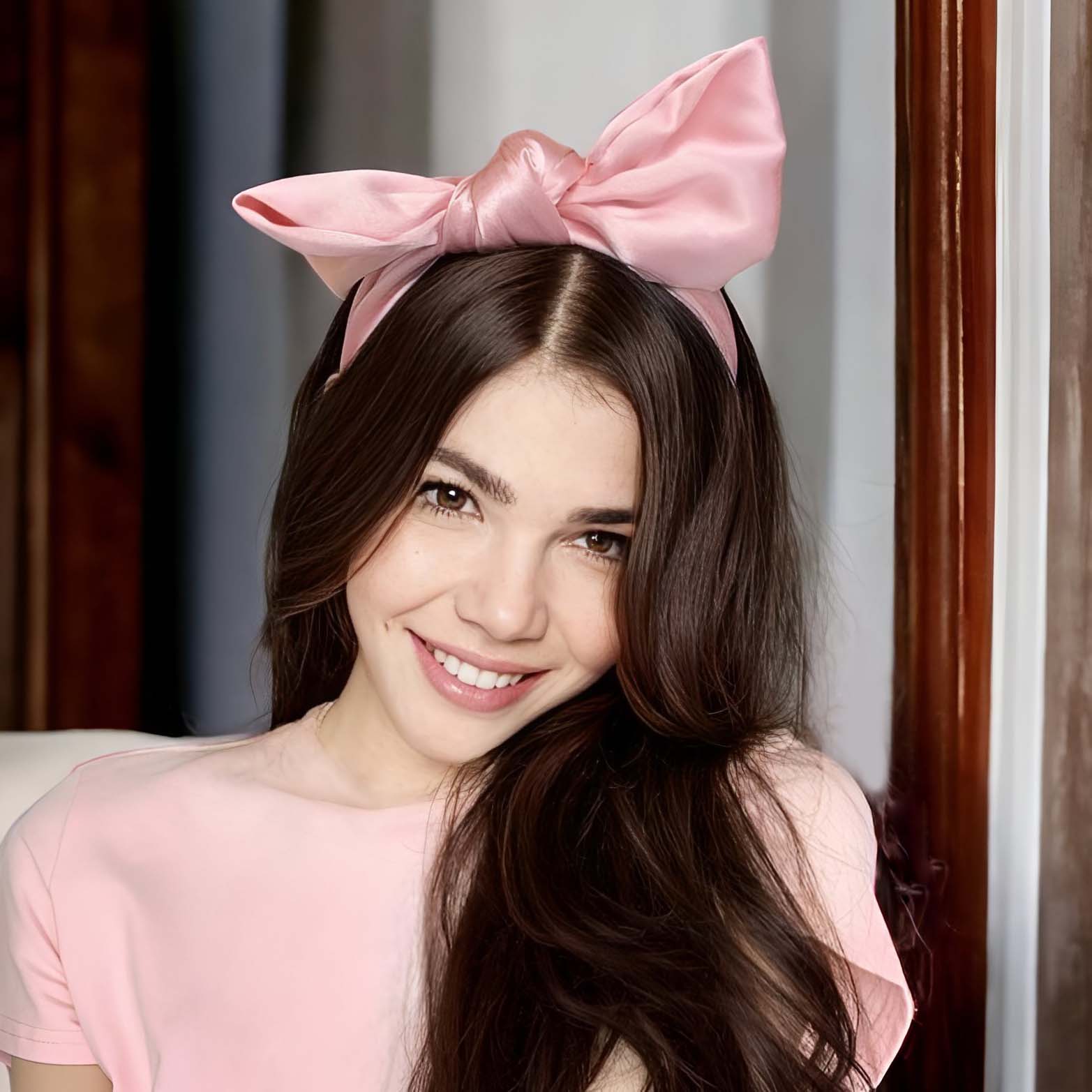 nevermindyrhead Bow Headband for Women Non Slip Fashion Knotted Girls Bunny Ears Hair Accessories