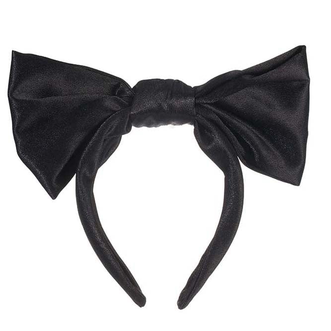 nevermindyrhead Bow Headband for Women Non Slip Fashion Knotted Girls Bunny Ears Hair Accessories Black