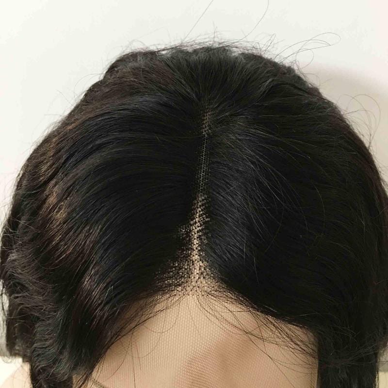 nevermindyrhead Men Black Human Hair Wig Lace Front 13 X 6