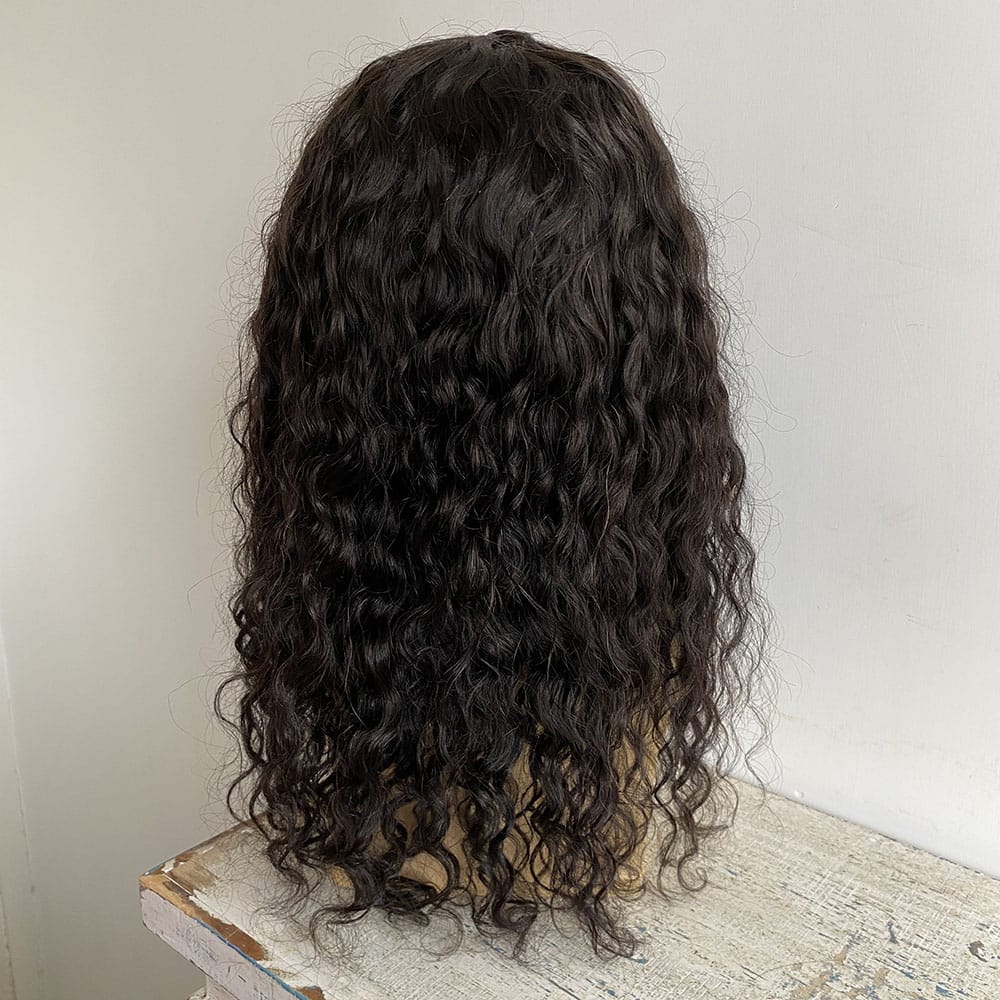 nevermindyrhead Men Black Long Curly Human Hair Wig 80s Legend Pop Icon Inspired Tribute Cosplay