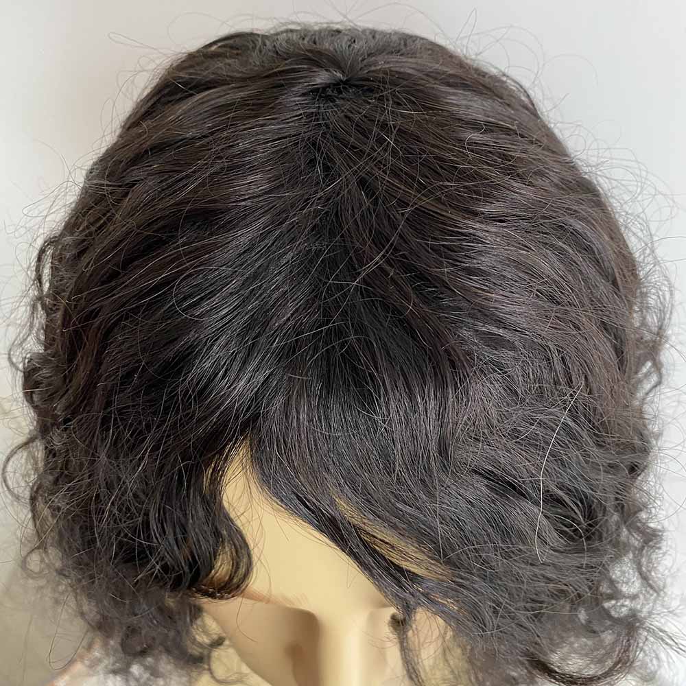 nevermindyrhead Men Black Long Curly Human Hair Wig 80s Legend Pop Icon Inspired Tribute Cosplay
