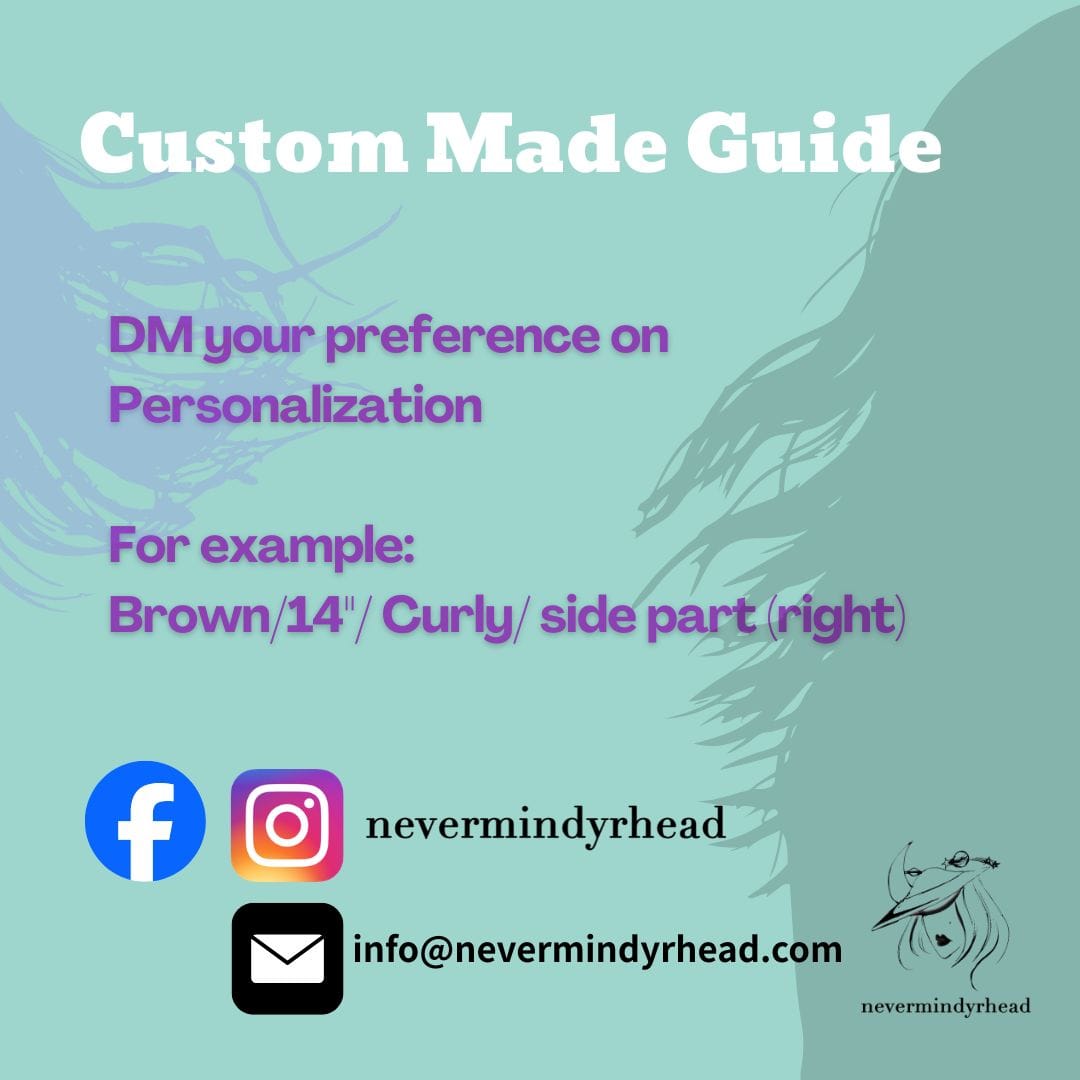 nevermindyrhead Men Custom Made Human Hair Wig Dark Brown Lace Front Curly Wavy Made-to-Order