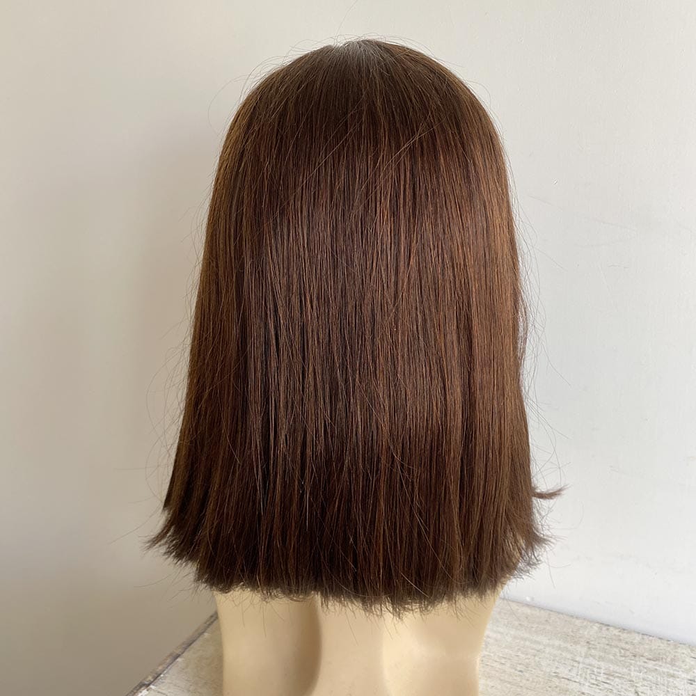 nevermindyrhead Men Dark Brown Human Hair Wig 13X6 Lace Front Long Straight Hair