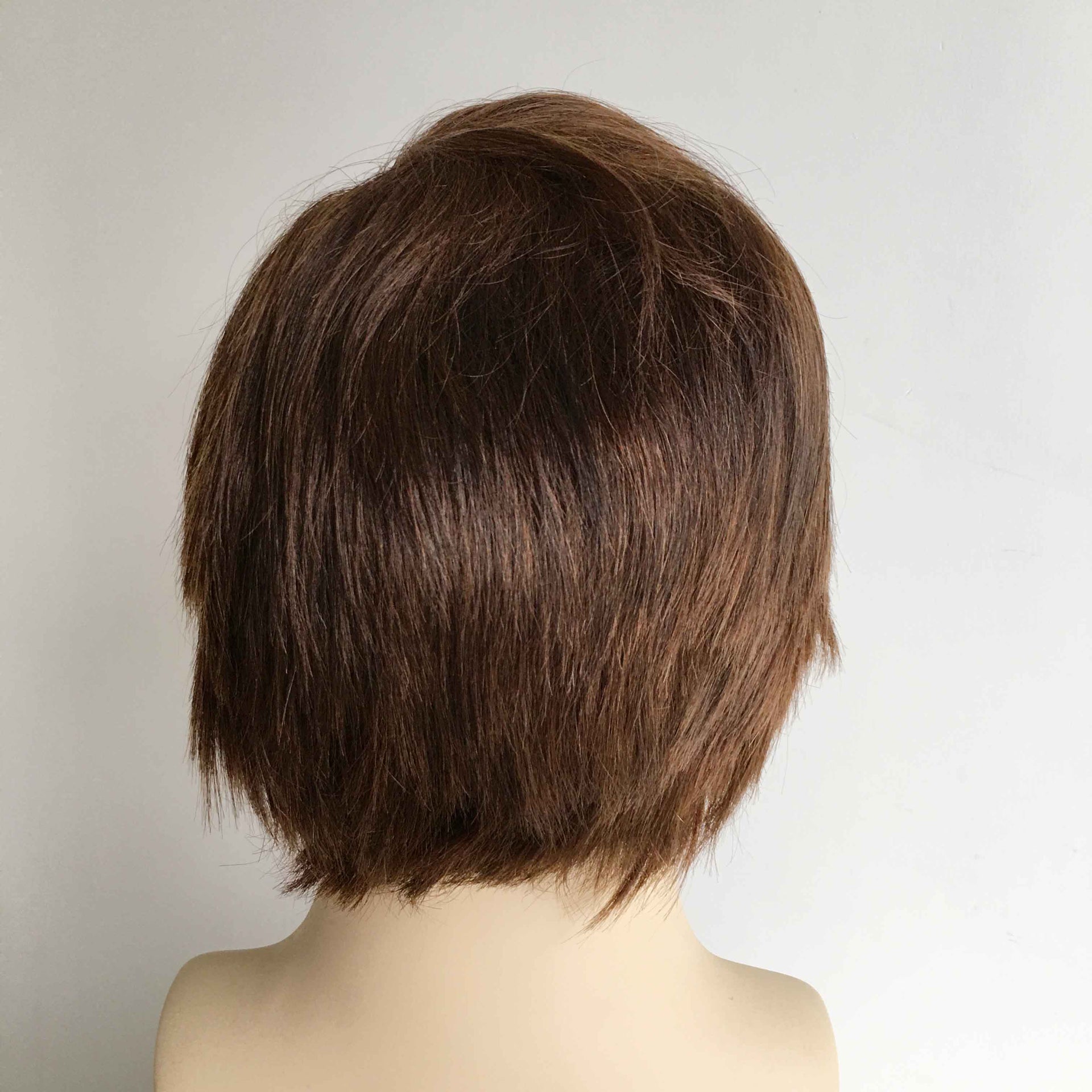 nevermindyrhead Men Dark Brown Human Hair Wig Lace Front Short Straight Hair 13 X 6