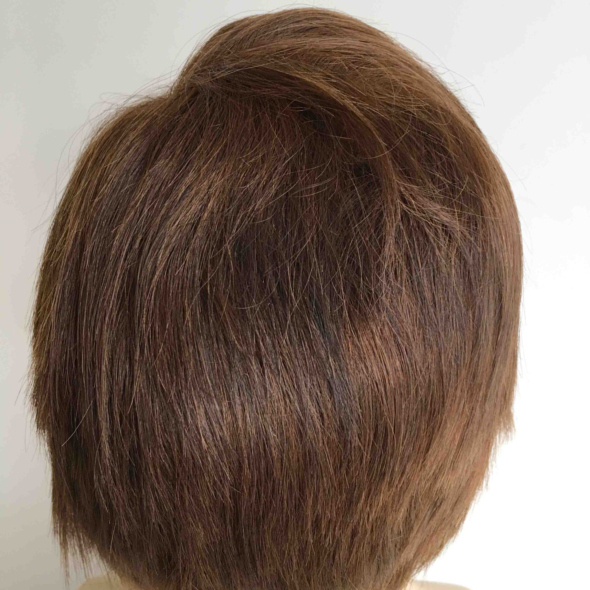 nevermindyrhead Men Dark Brown Human Hair Wig Lace Front Short Straight Hair 13 X 6
