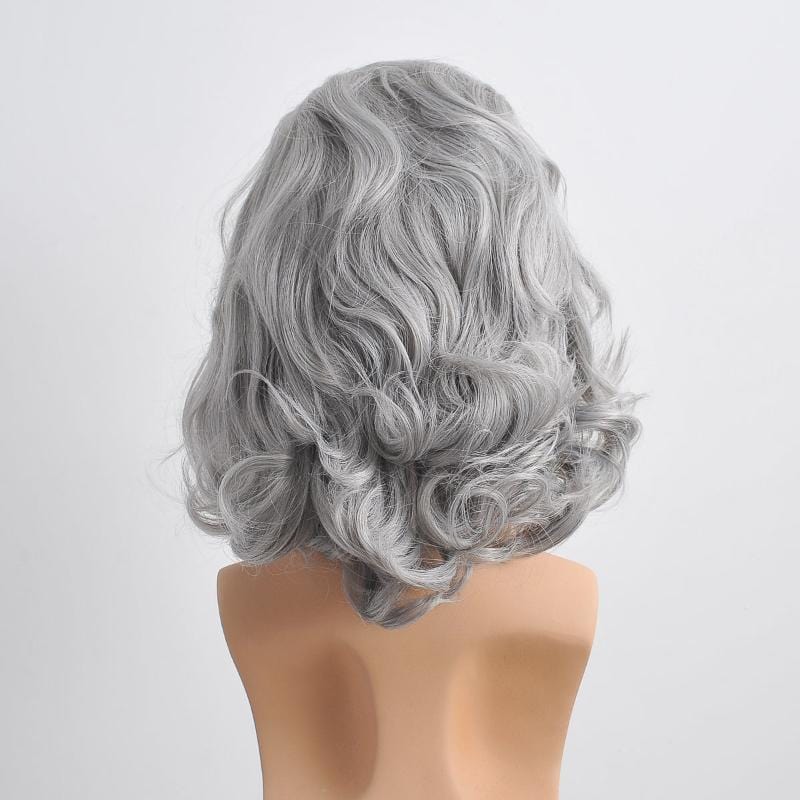 nevermindyrhead Santa Claus Beard And Wig Set Gray Old Man Wizard Costume Accessories For Christmas Party