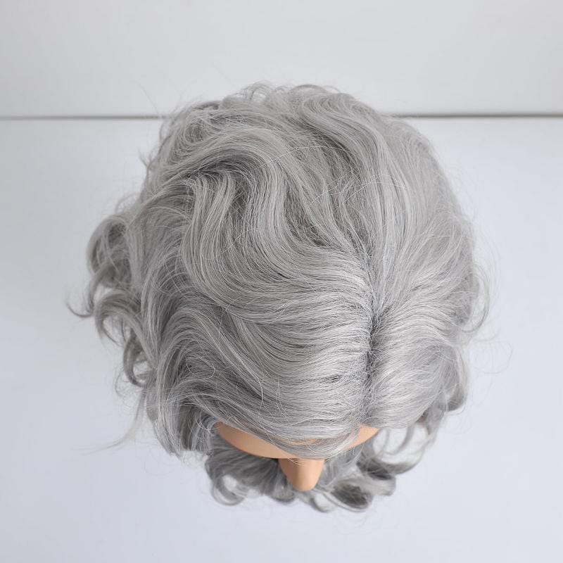 nevermindyrhead Santa Claus Beard And Wig Set Gray Old Man Wizard Costume Accessories For Christmas Party
