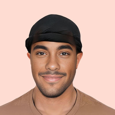 Turban for Men Twist Head Wraps Durag Satin Lined Unisex Scarf Tie Wave Cap With Velcro 6 Colors