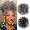 Women Afro Puff Drawstring Ponytail Bun Synthetic Kinky Hair Extension