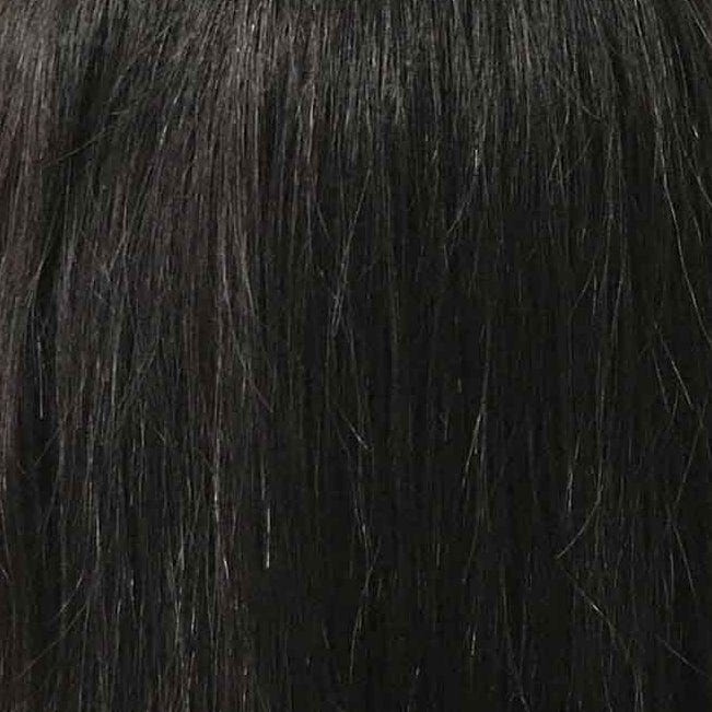 nevermindyrhead Women Black Real Human Hair Medium Length Straight Bob Fringe Bangs Wig Black / Medium (58-60cm)