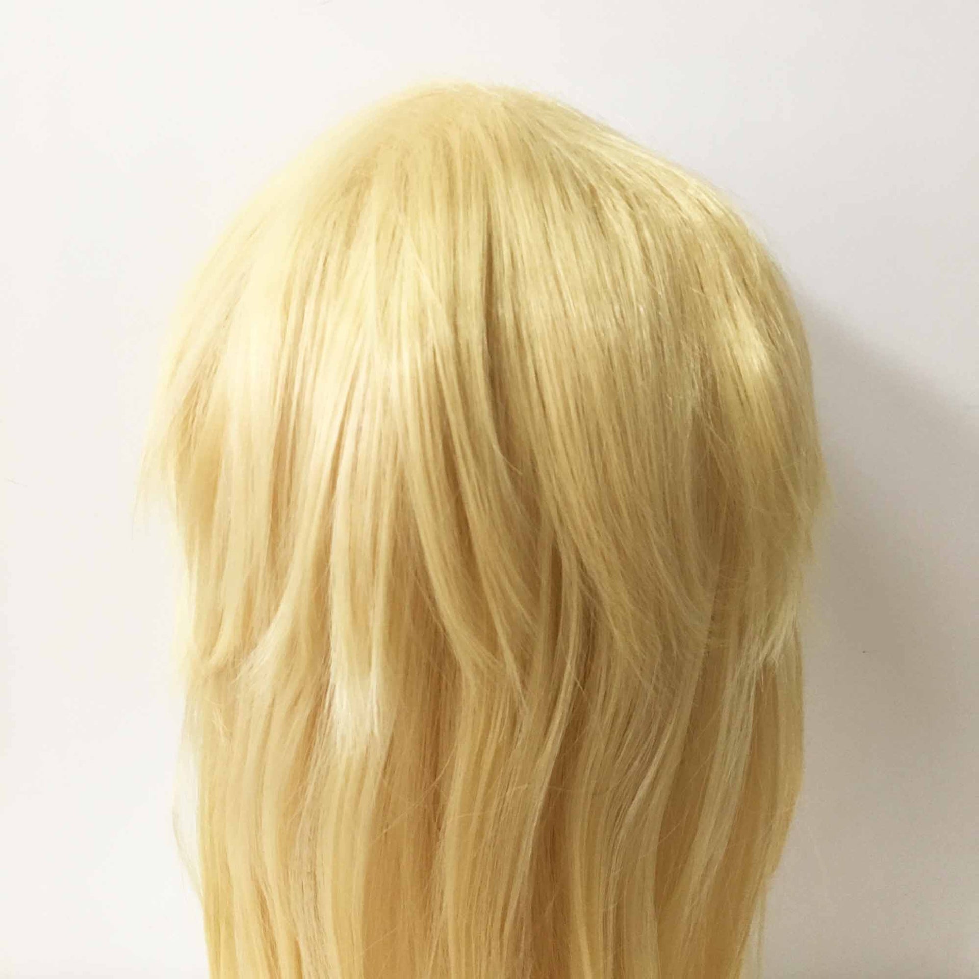 nevermindyrhead Men Blonde Long Straight Layered Fringe Bangs Mullet Cosplay Wig