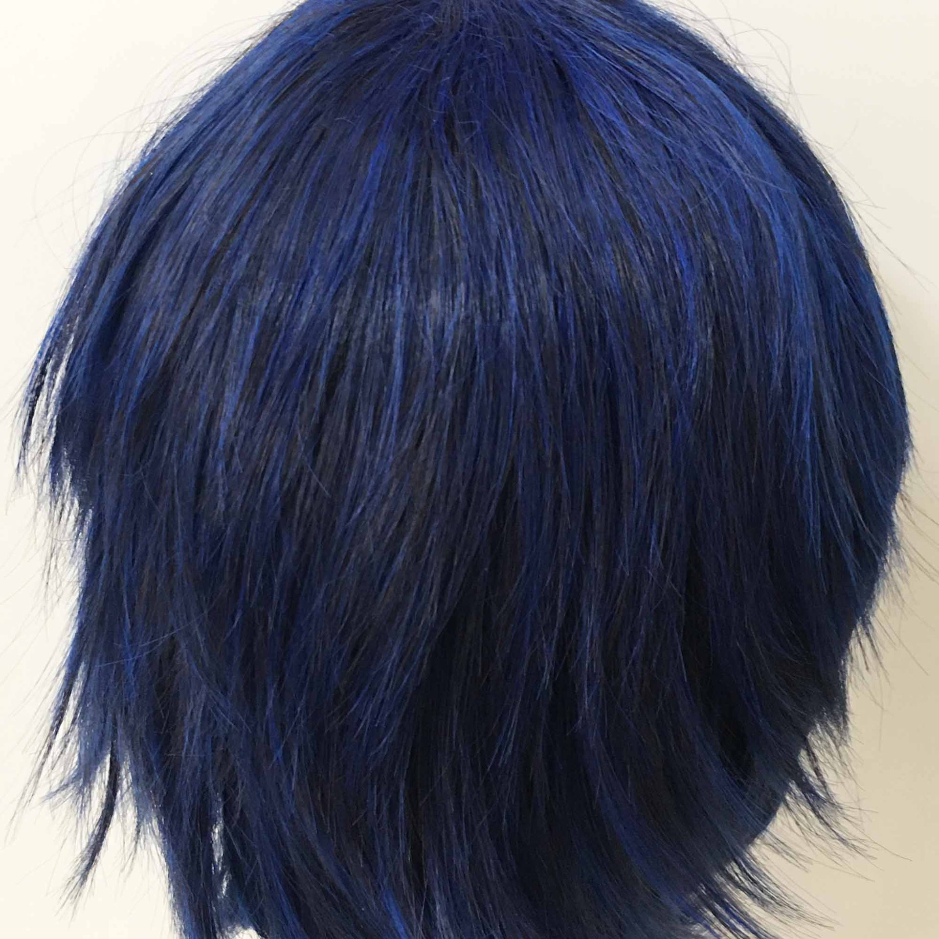 nevermindyrhead Men Navy Short Straight Side Swept Bangs Cosplay Wig