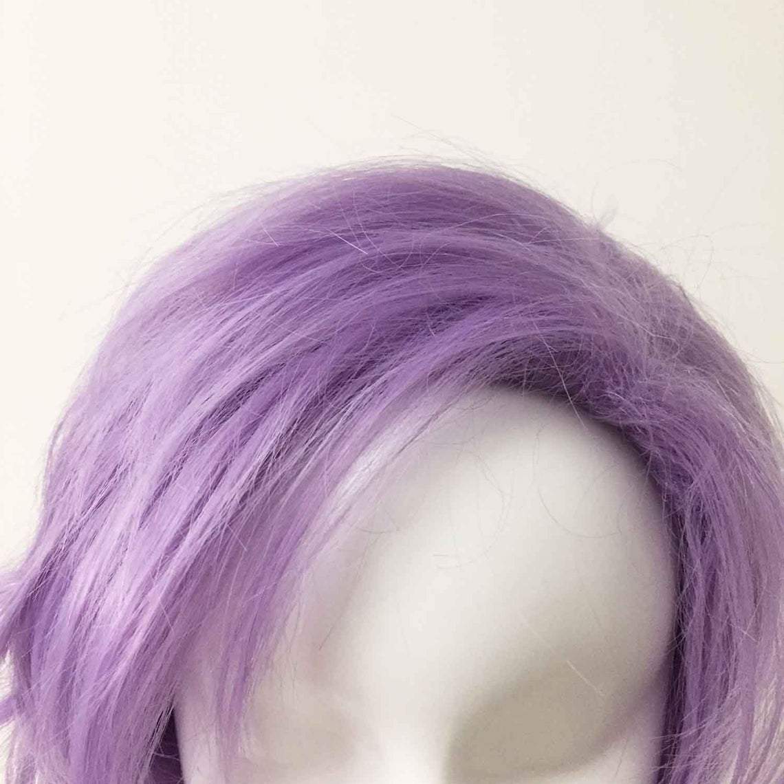 nevermindyrhead Men Pastel Purple Short Straight Side Part Cosplay Wig