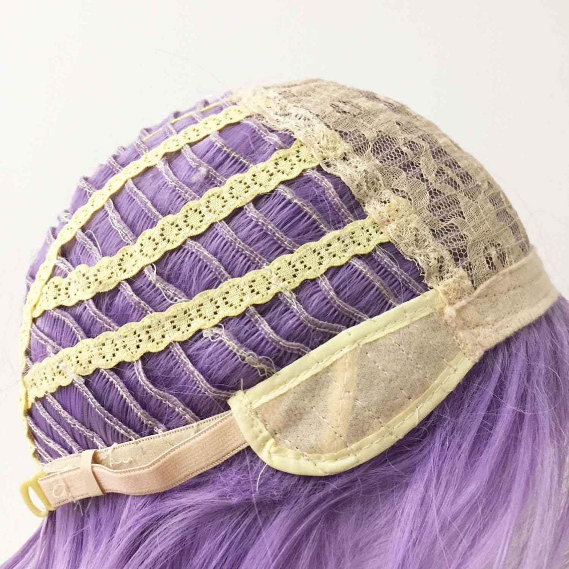 Purple Side Part Men Pastel Purple Short Straight Side Part Cosplay Wig ...