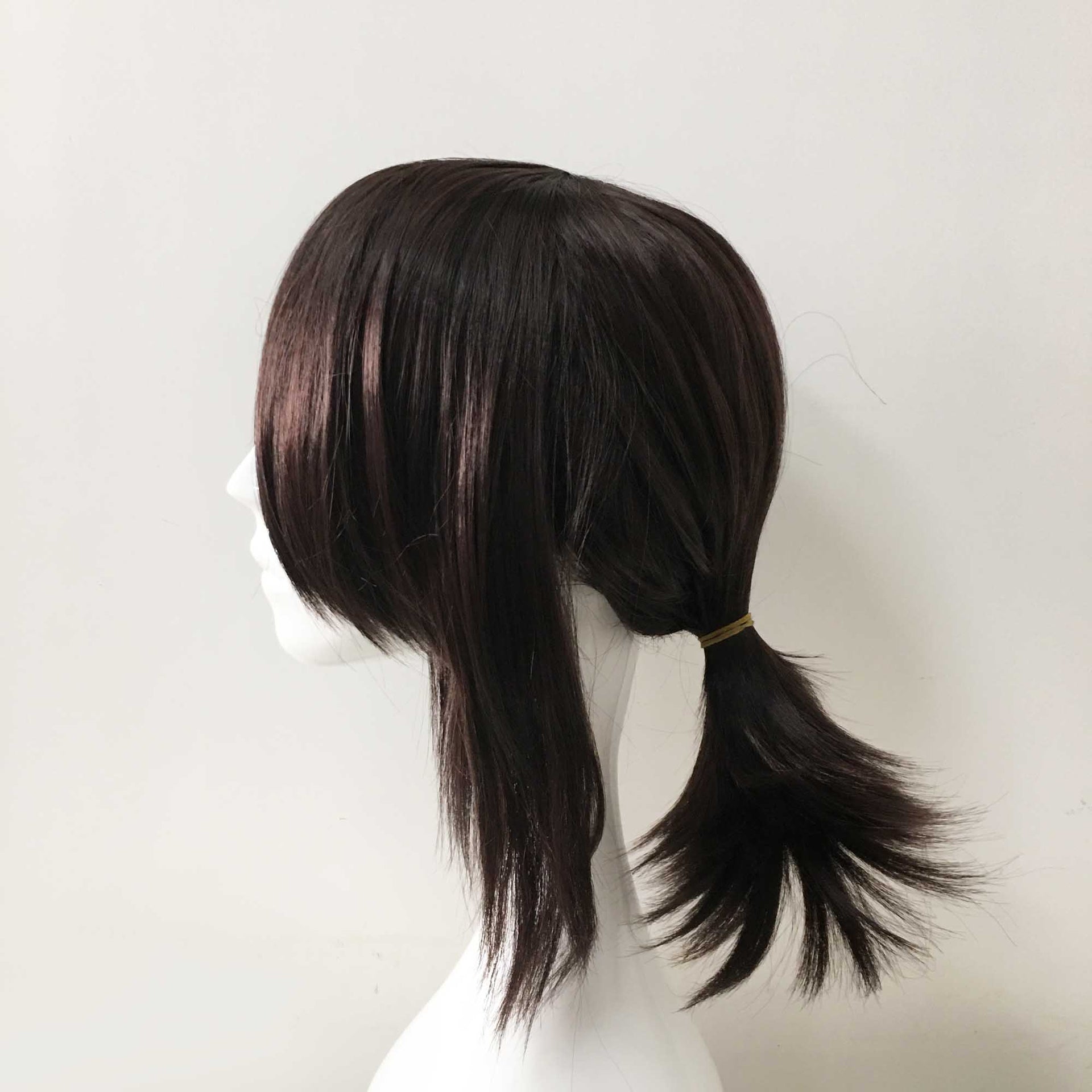 nevermindyrhead Men Unisex Dark Brown Long Straight Middle Part Sideburns Cosplay Wig