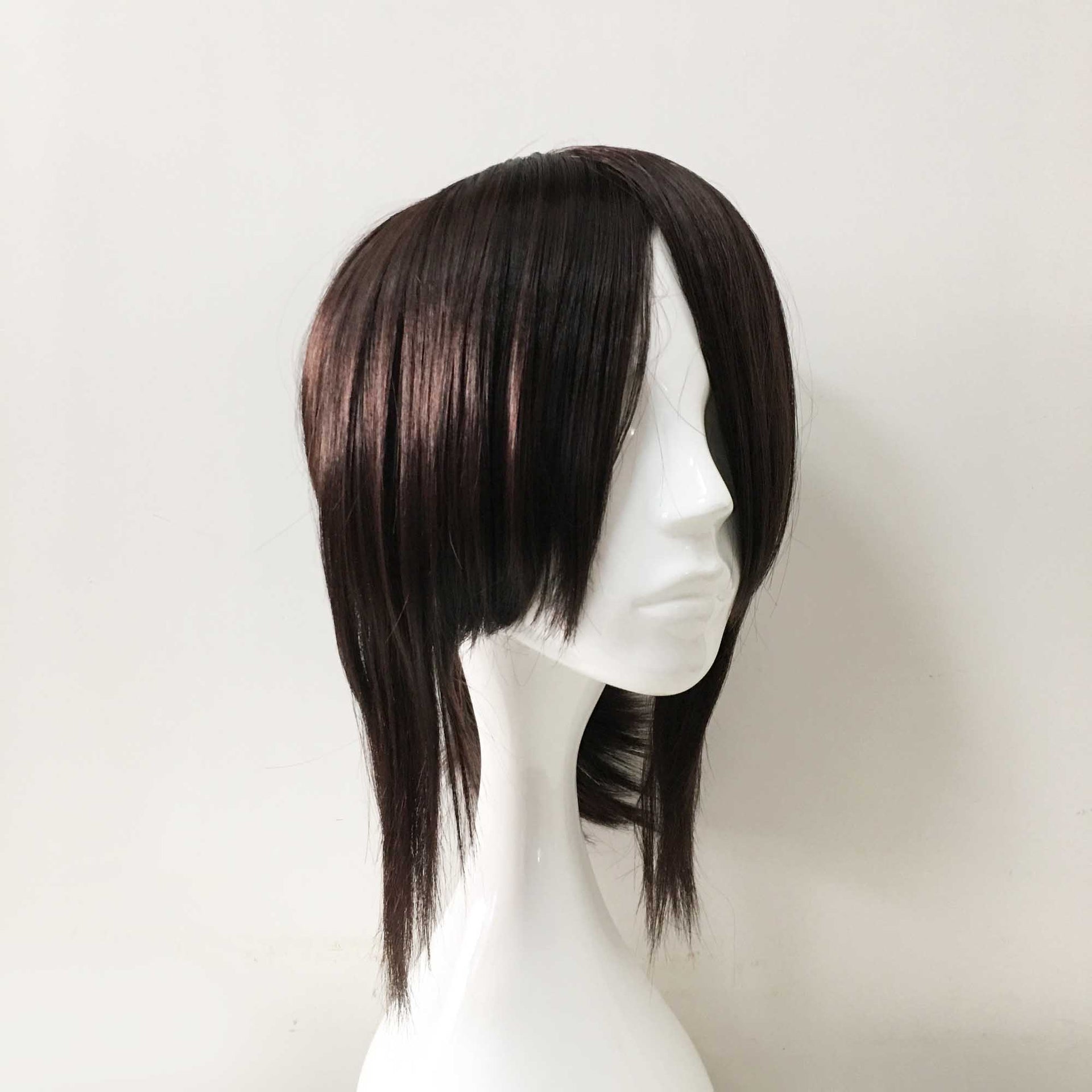 nevermindyrhead Men Unisex Dark Brown Long Straight Middle Part Sideburns Cosplay Wig