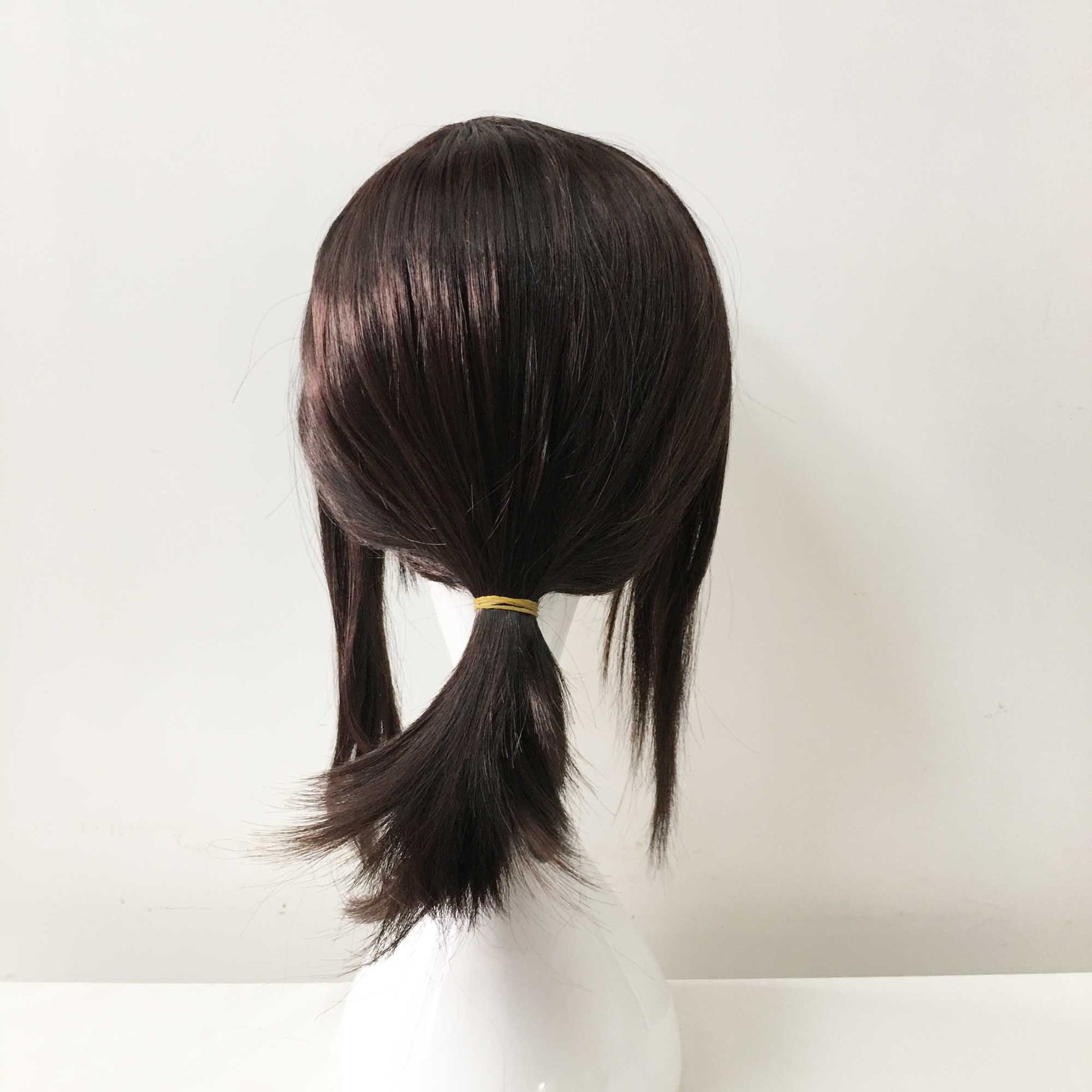 nevermindyrhead Men Unisex Dark Brown Long Straight Middle Part Sideburns Cosplay Wig