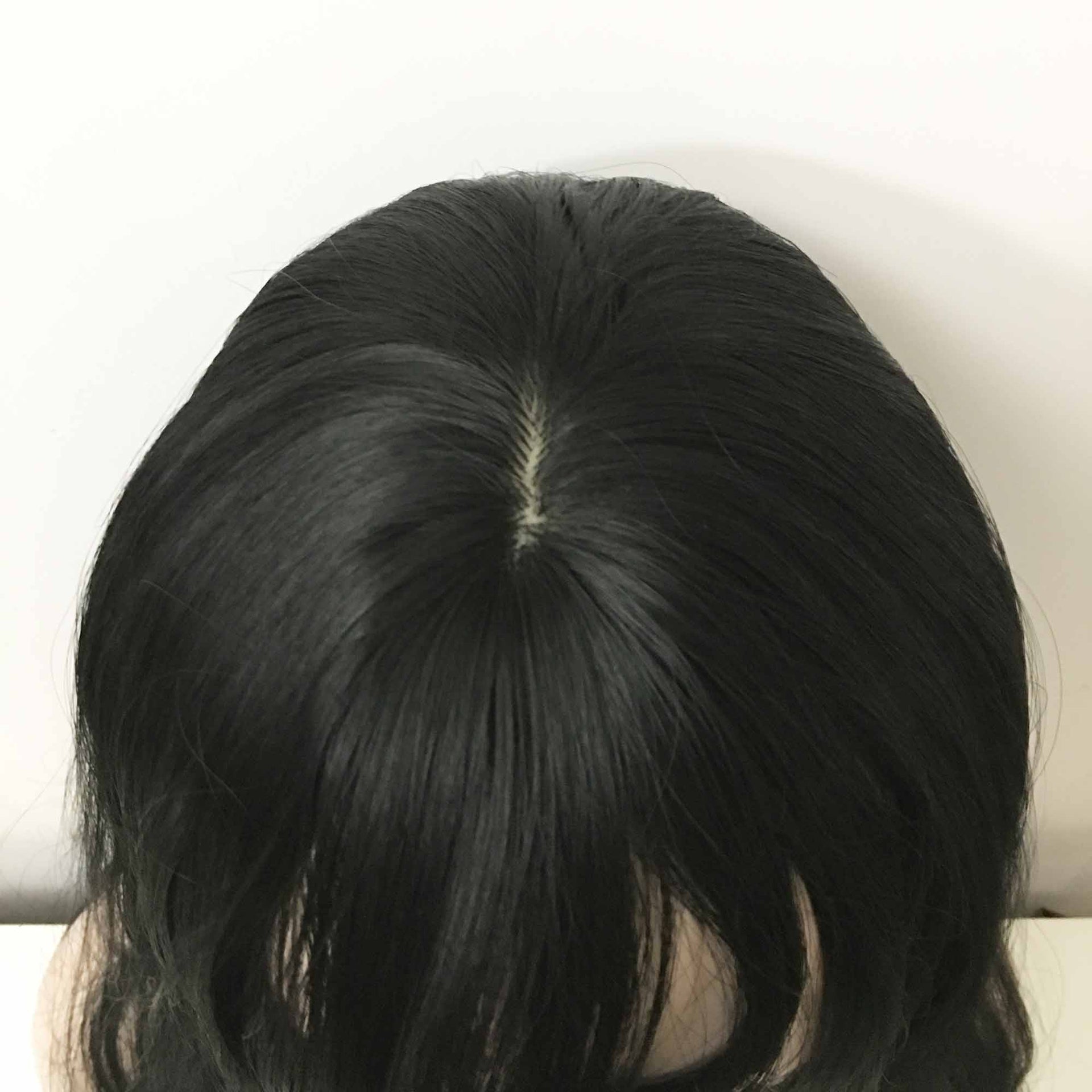 nevermindyrhead Women Black Long Natural Wavy Wispy Fringe Bangs Wig