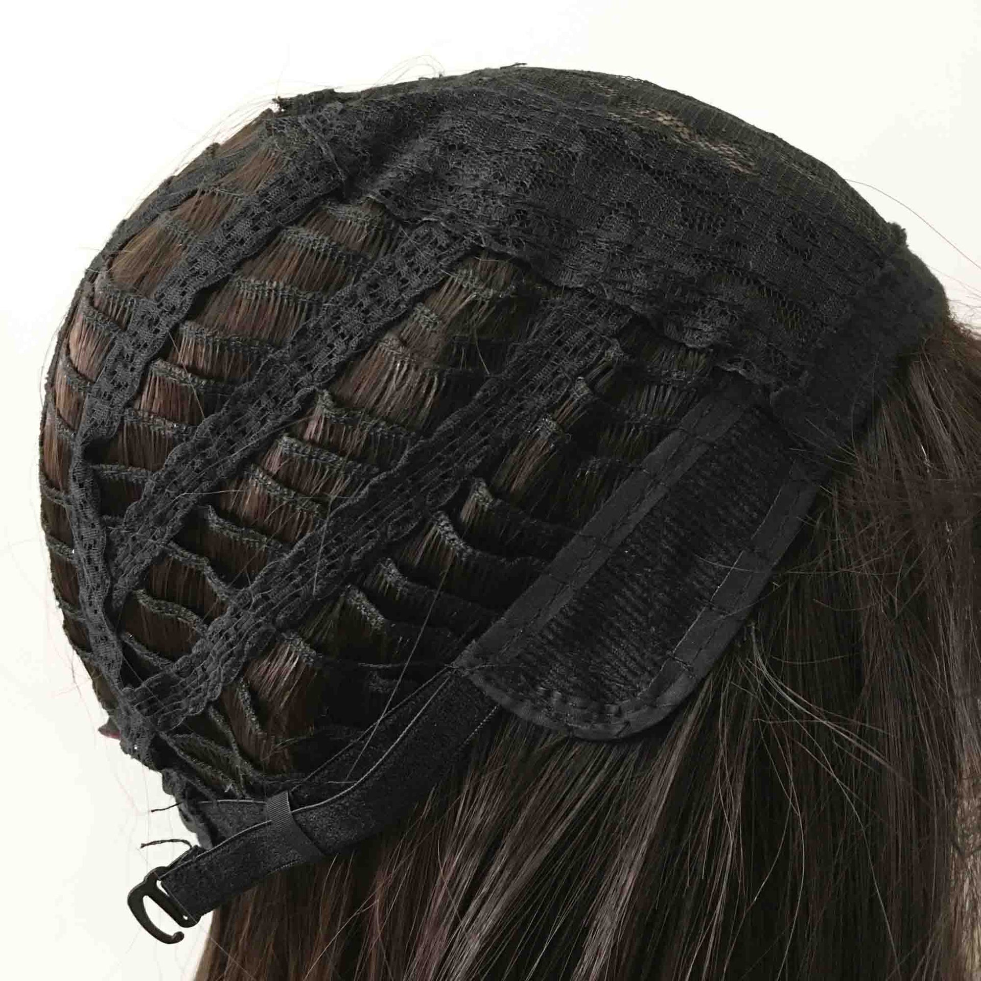 nevermindyrhead Women Black Long Straight Fringe Bangs Blunt Cut Wig