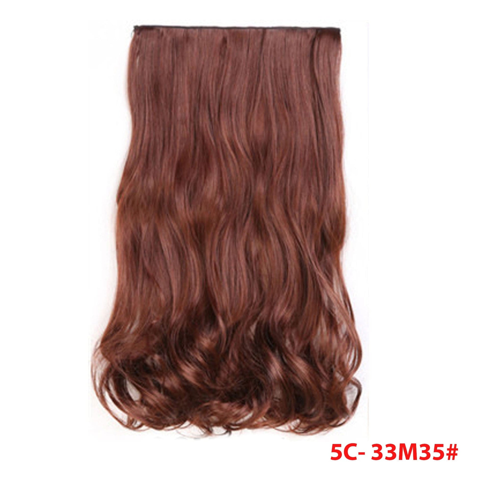 nevermindyrhead Women Clip In 3/4 Full Head Long Curly Synthetic Hair Extensions 5 Clips 24