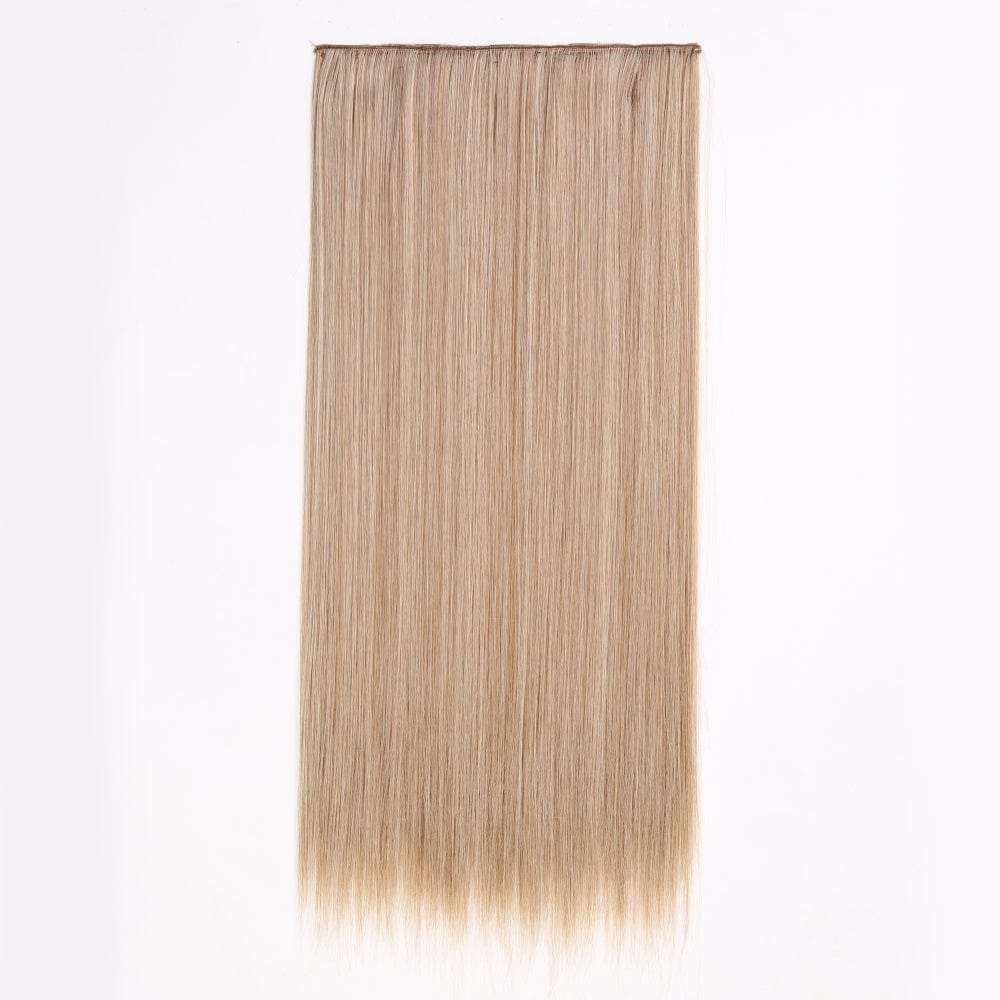 nevermindyrhead Women Clip In 3/4 Full Head Long Straight Synthetic Hair Extensions 5 Clips 24