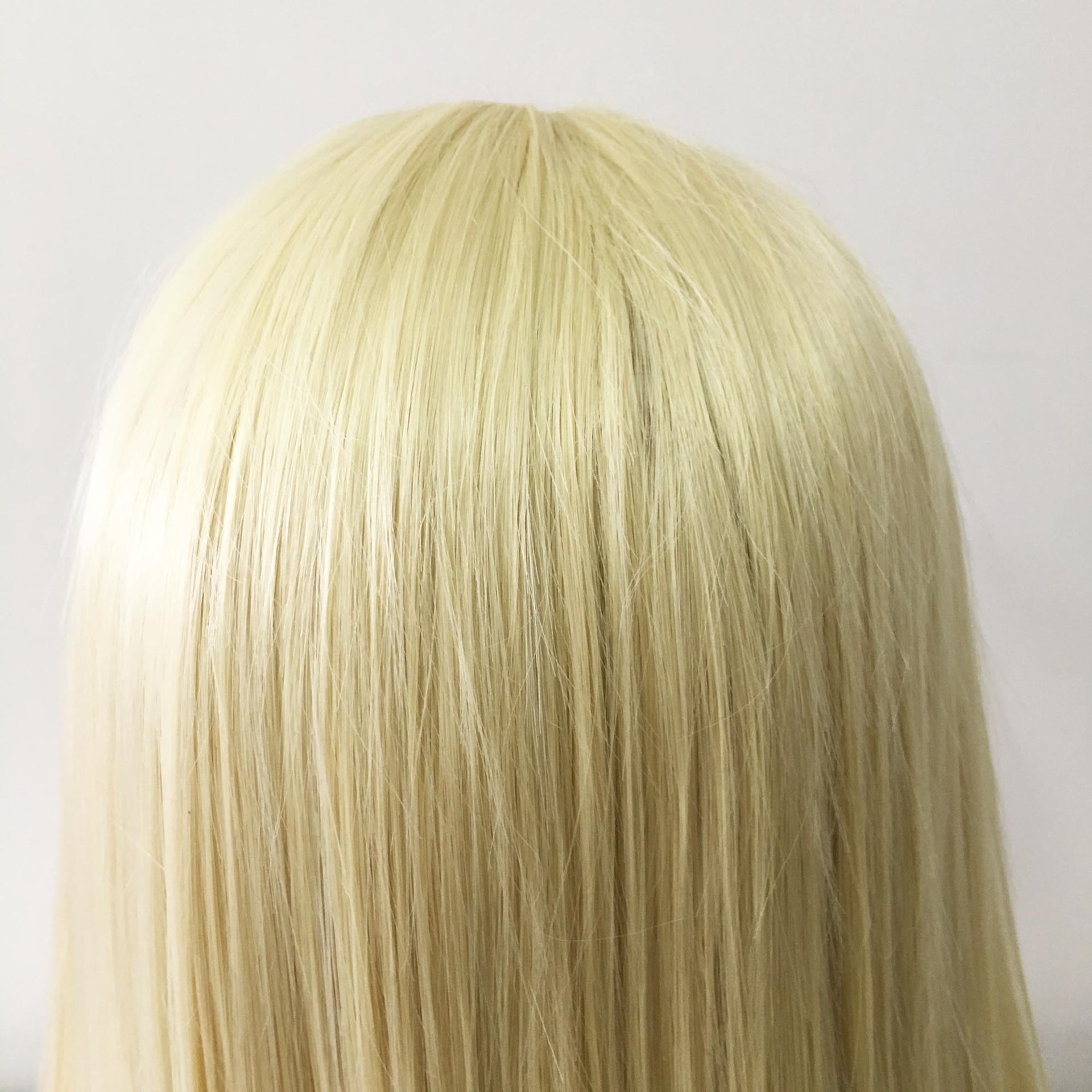 nevermindyrhead Women Lace Front Light Blonde Middle Part Long Soft Straight Hair Wig