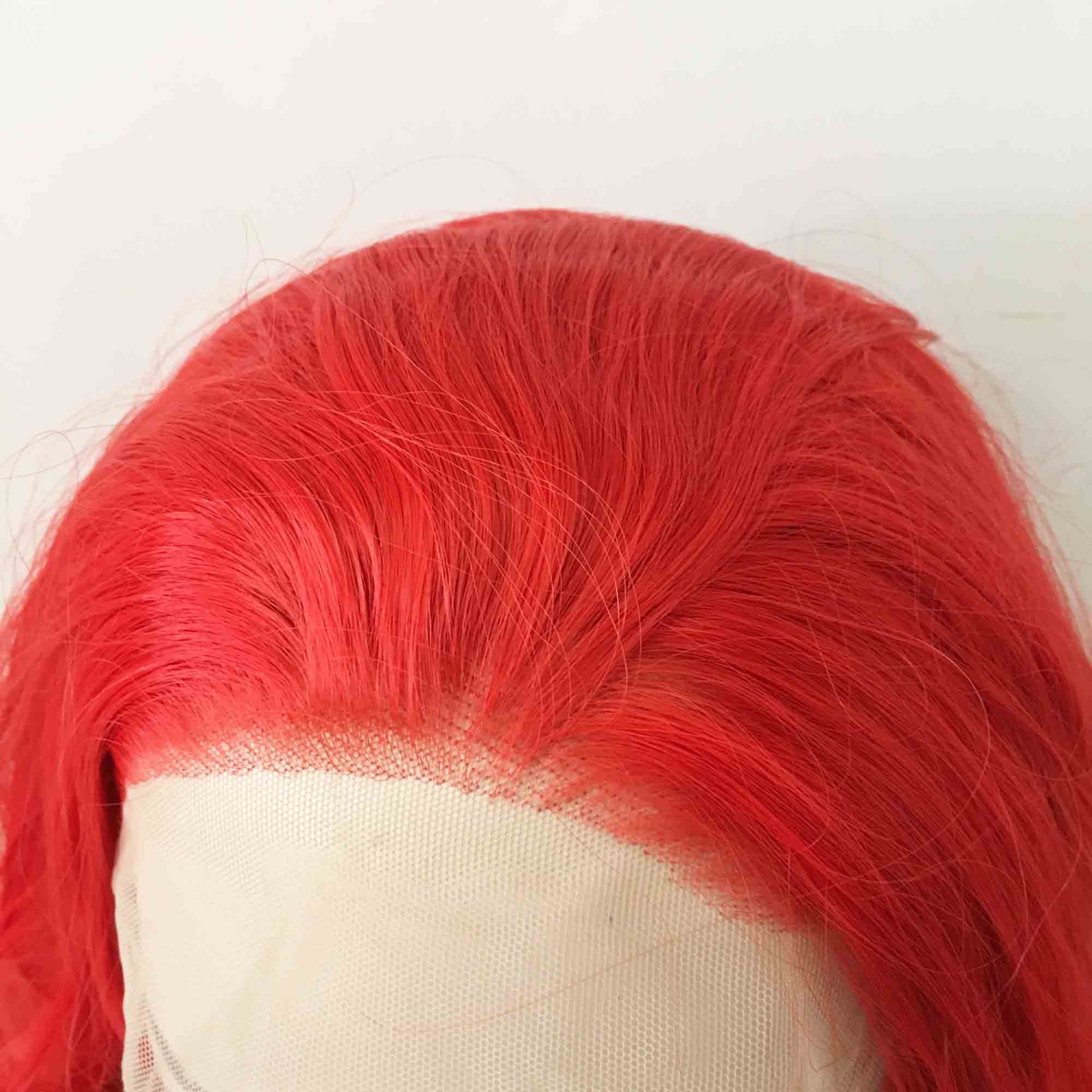 nevermindyrhead Women Lace Front Red Free Part Big Waves Curly Long Hair Costume Wig