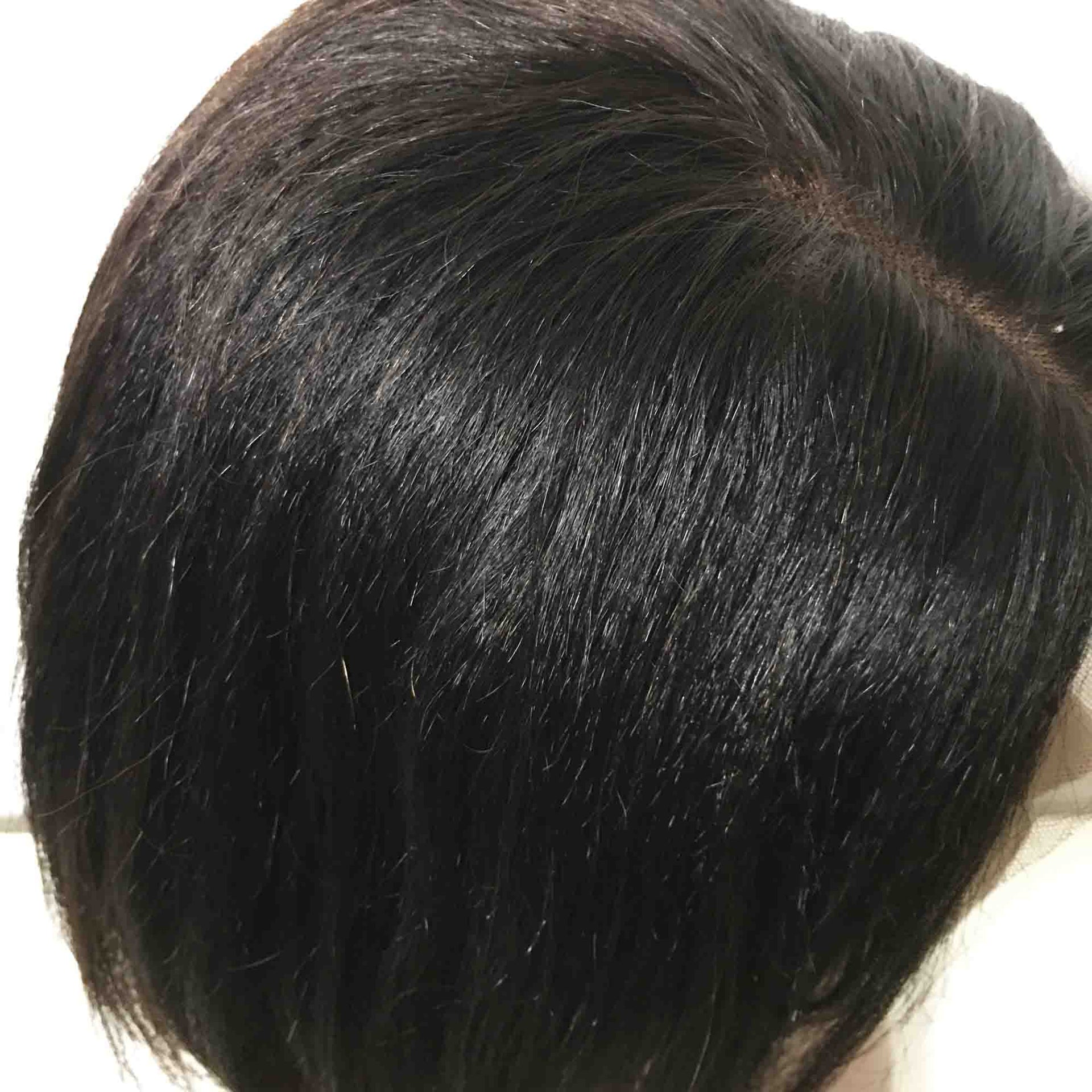 nevermindyrhead Women Natural Black Human Hair Yaki Texture Short Straight Side Part Wig
