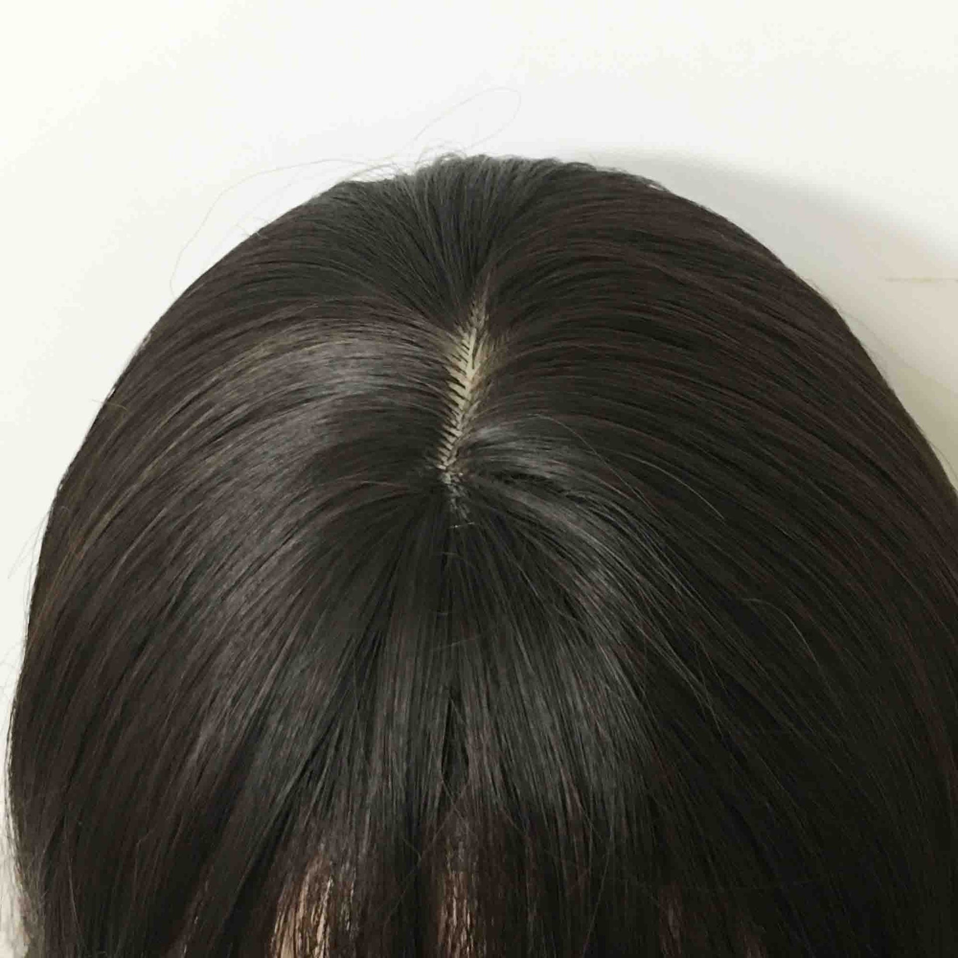 nevermindyrhead Women Natural Black Long Curly Fringe Bangs Wig